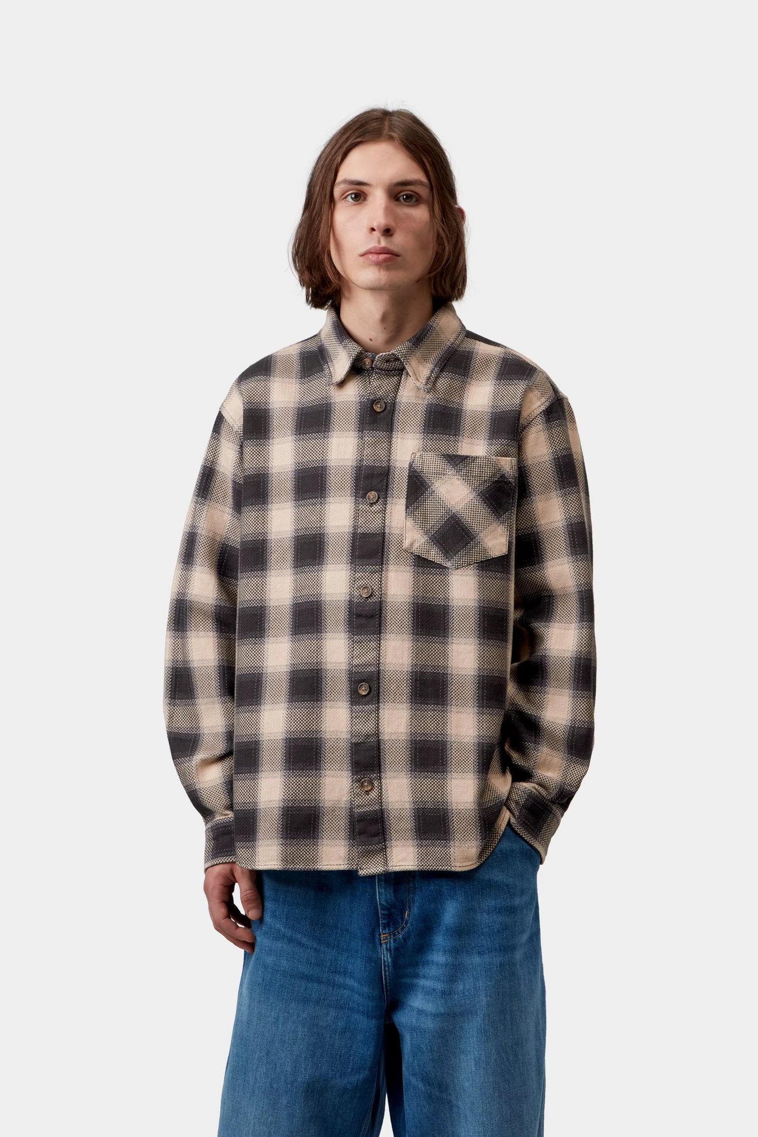 L/S DAYNE SHIRT DAYNE CHECK SHADY PURPLE