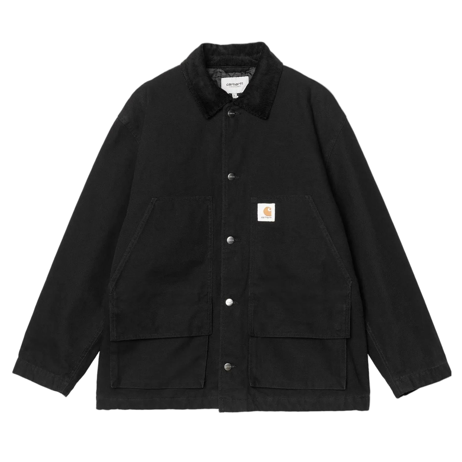LANDER COAT BLACK / BLACK STONE WASHED