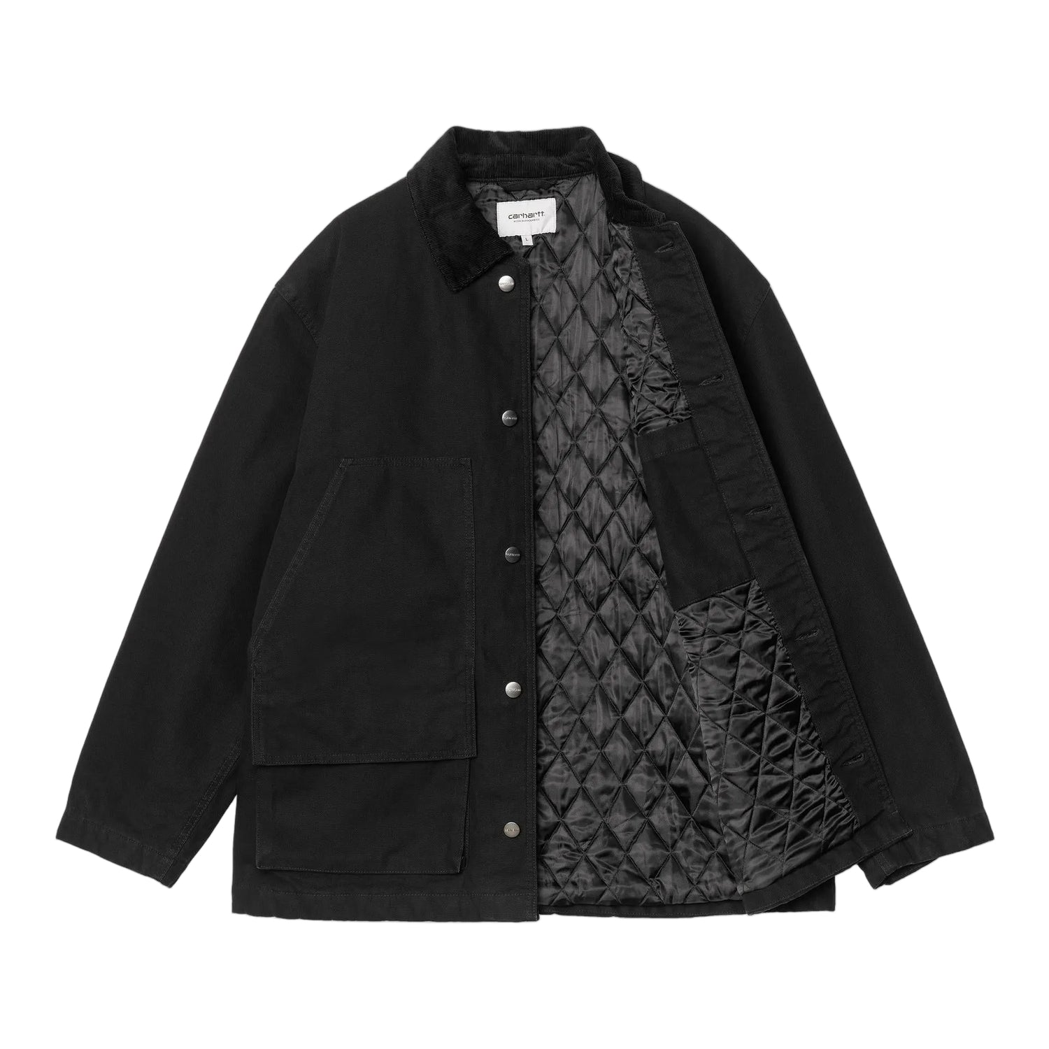 LANDER COAT BLACK / BLACK STONE WASHED