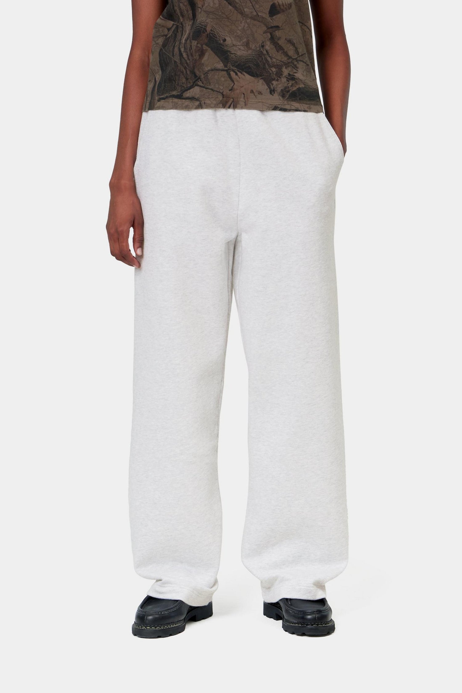 W' CASSIE SWEAT PANT ASH HEATHER / SILVER