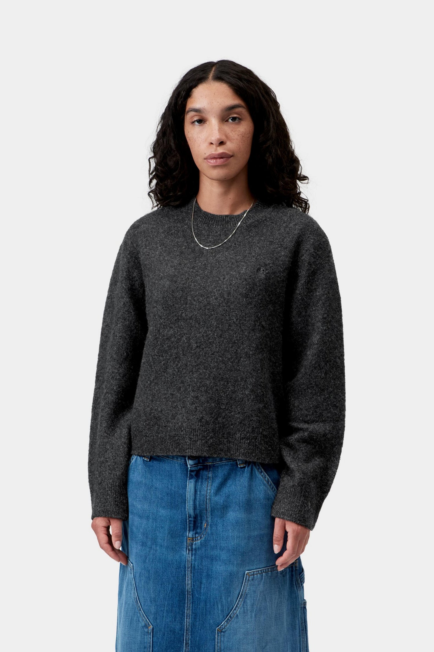 W' CURTIS SWEATER TANGLED BLACK