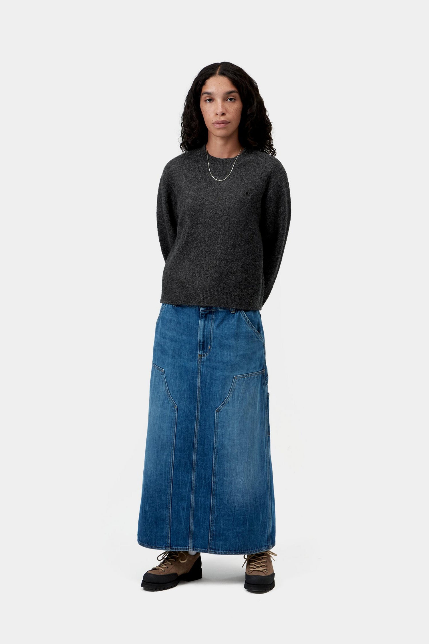 W' CURTIS SWEATER TANGLED BLACK