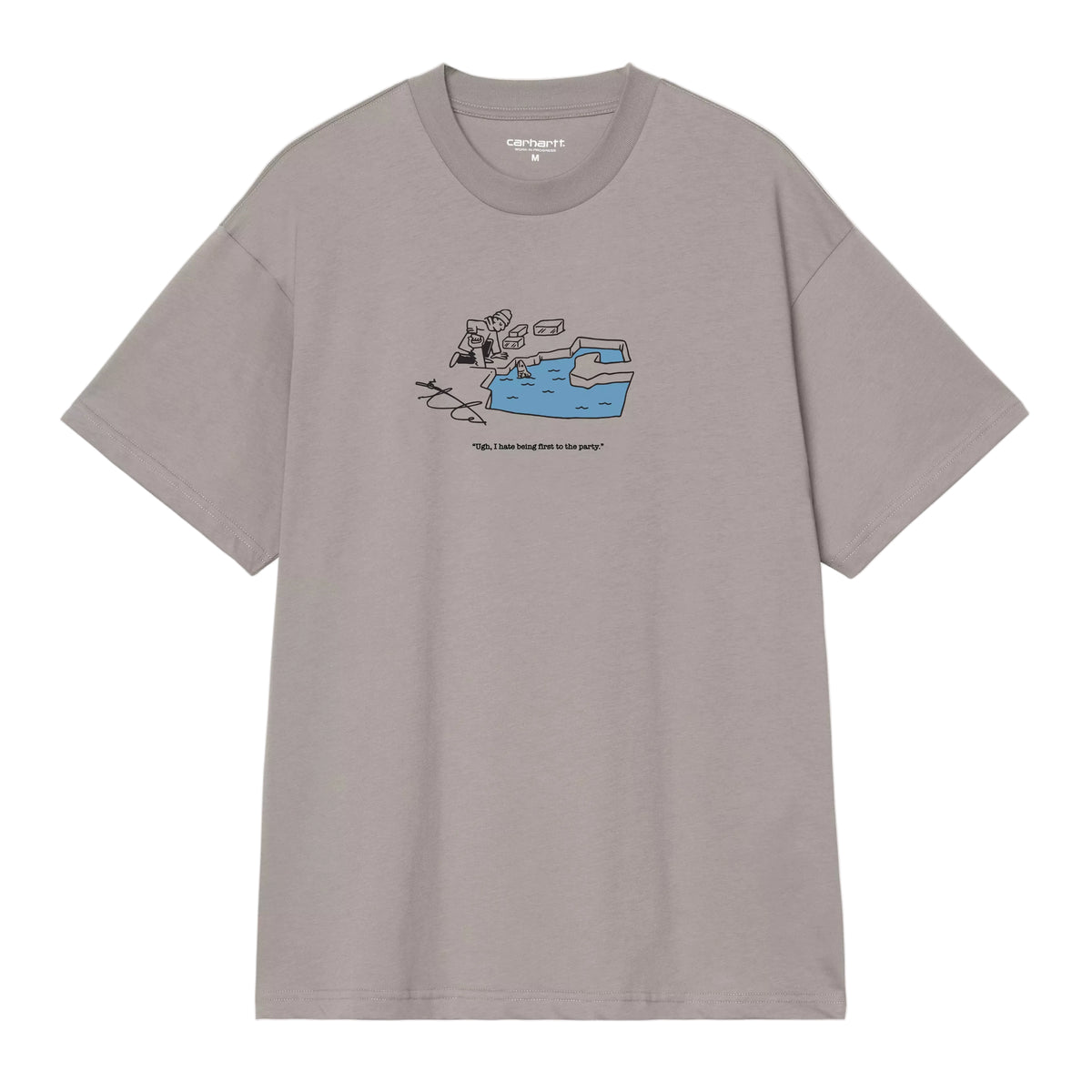 S/S ICE FISHING T-SHIRT SHADY GREY