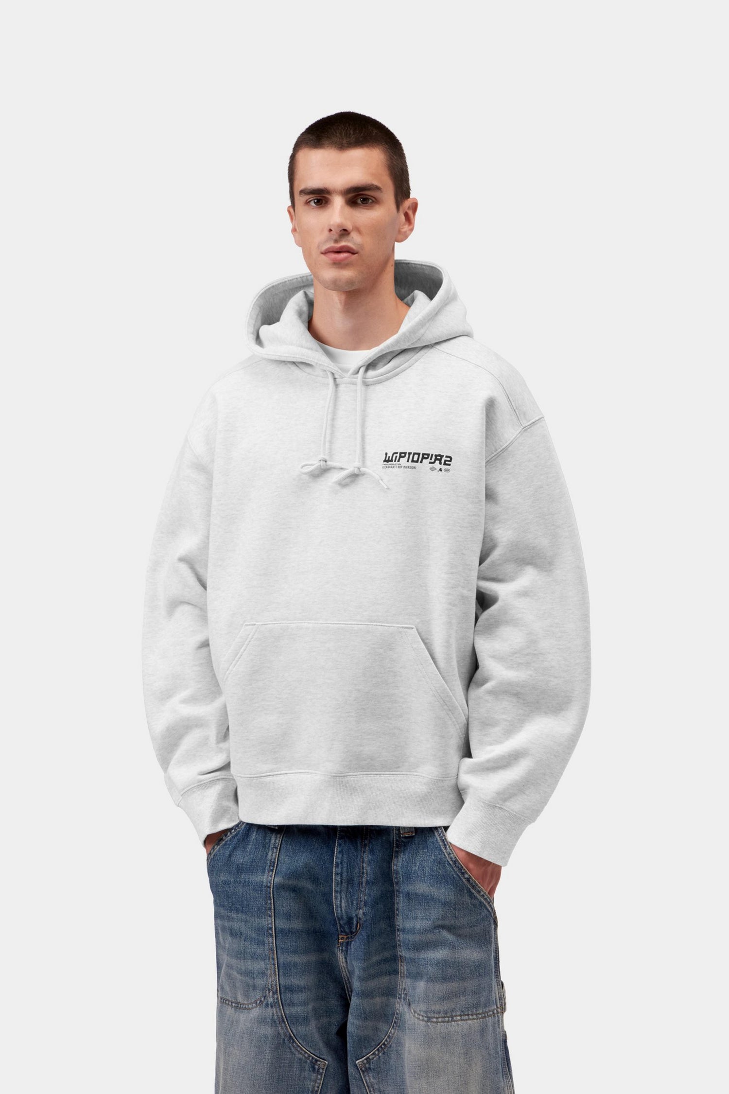 HOODED WIPTOPIA II SWEAT ASH HEATHER