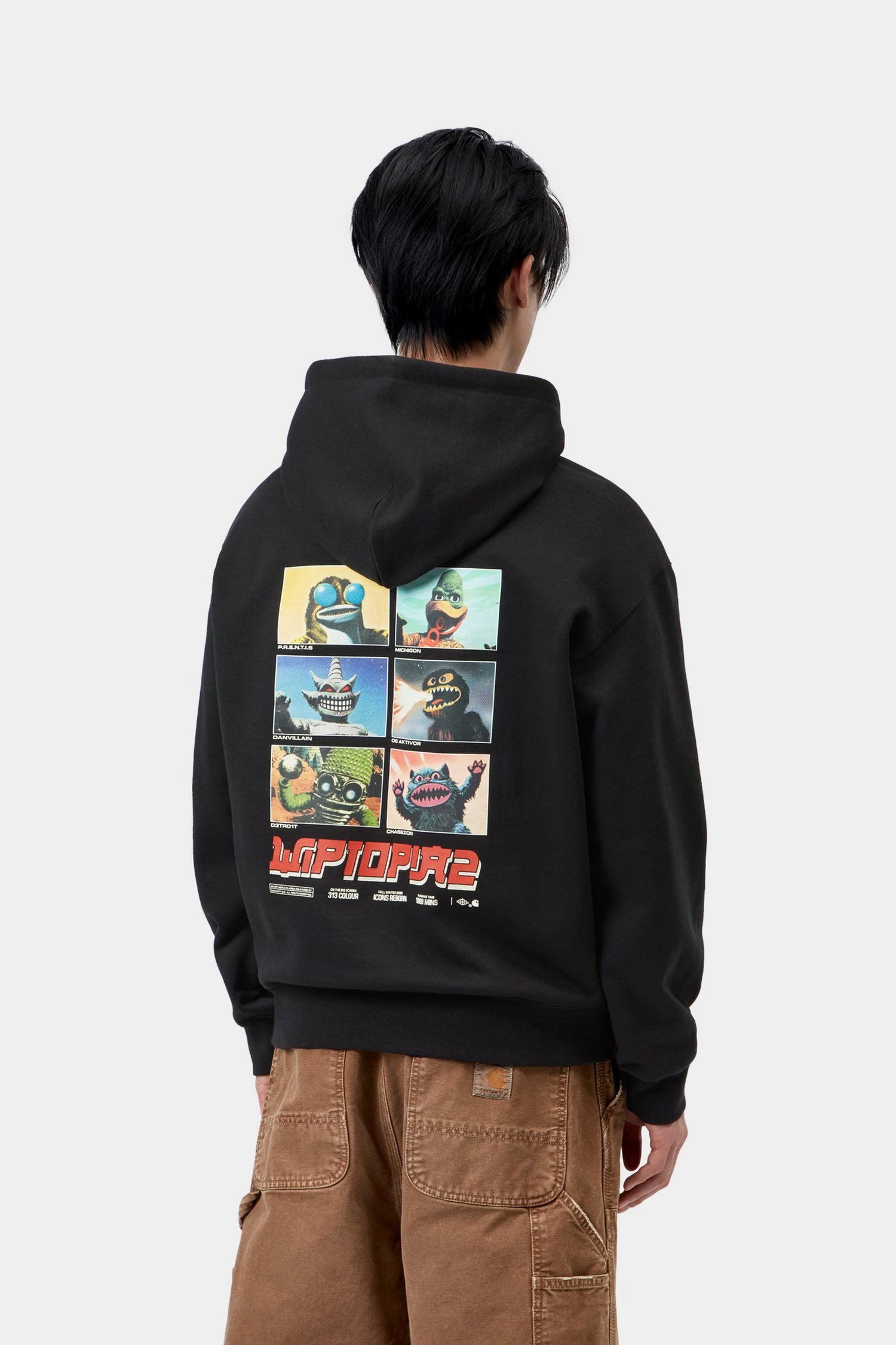 HOODED WIPTOPIA II SWEAT BLACK
