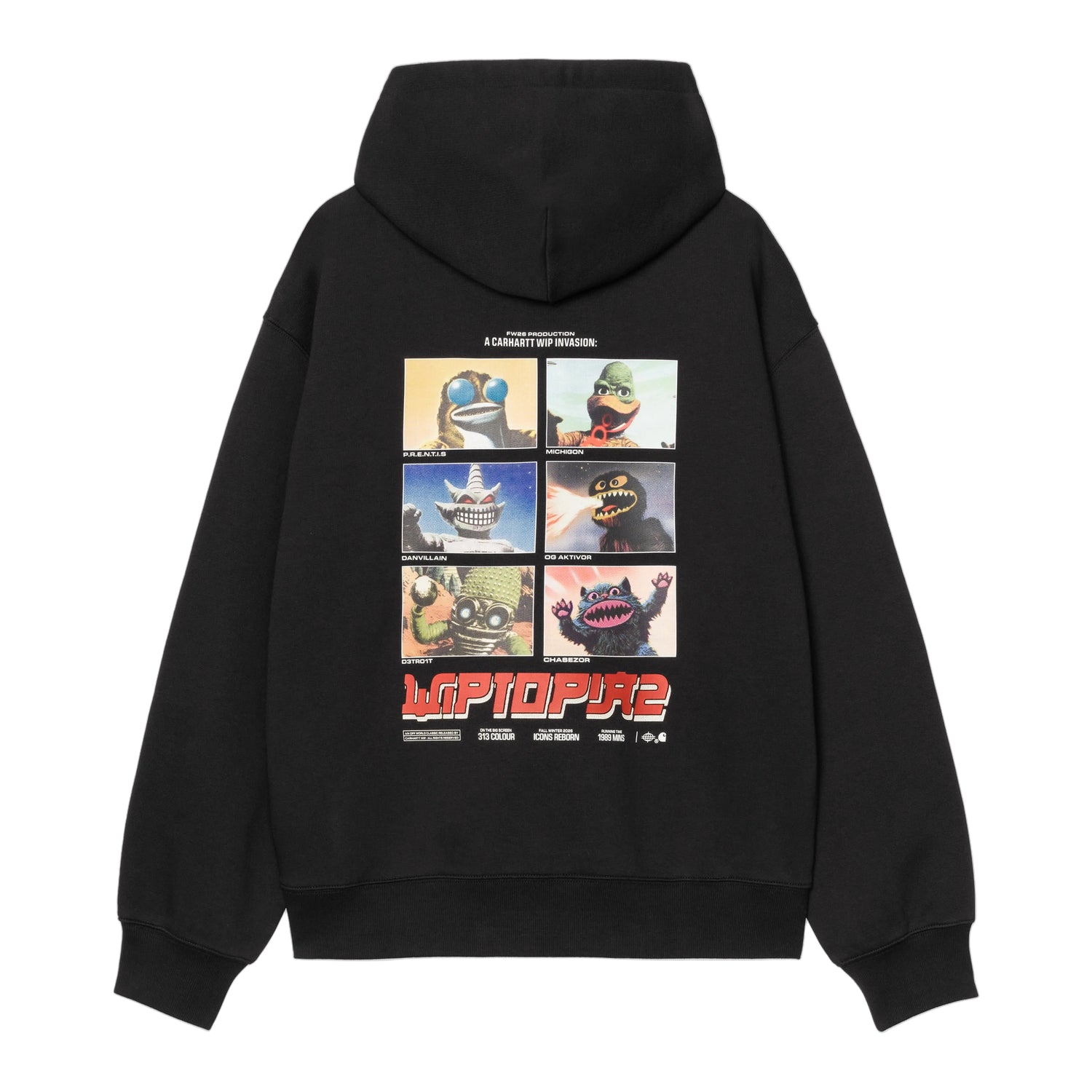 HOODED WIPTOPIA II SWEAT BLACK
