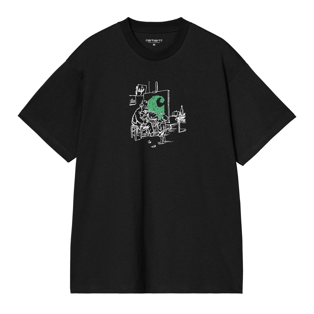 S/S OLD PAINTER T-SHIRT BLACK
