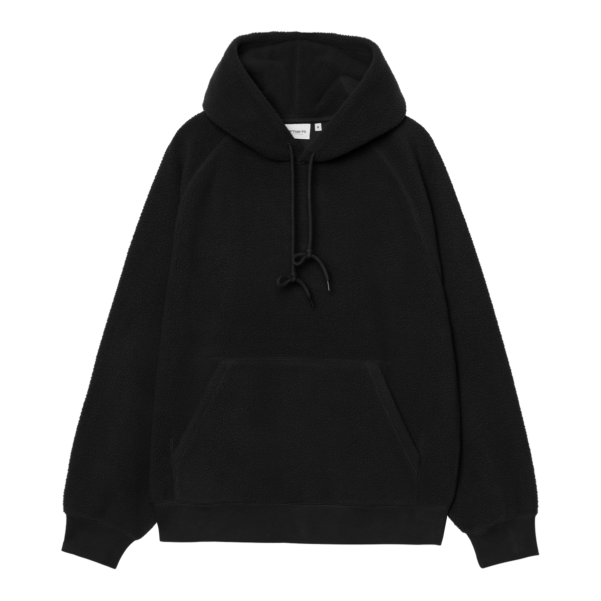 HOODED LIMN C FLEECE SWEAT BLACK