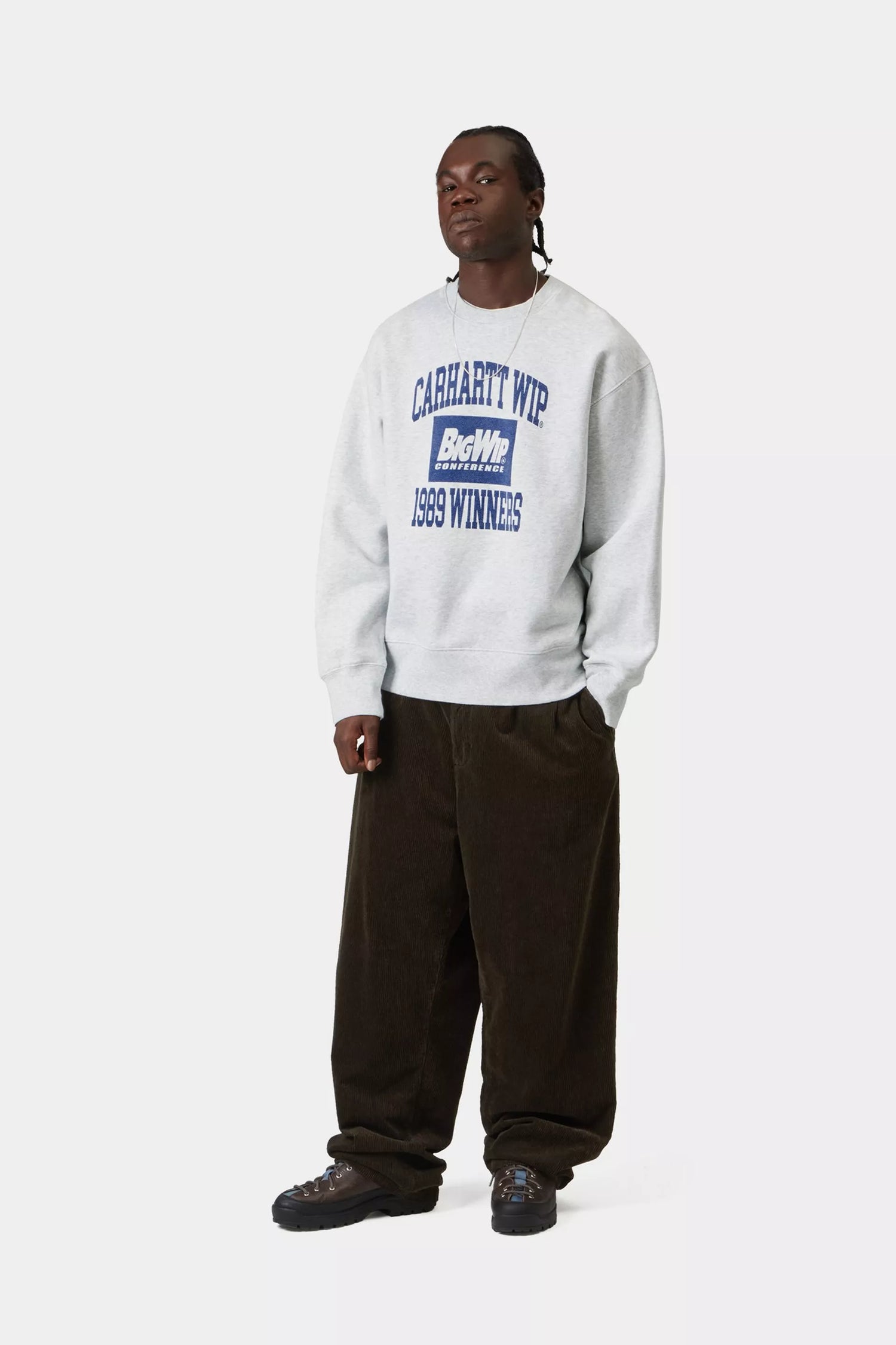 1989 WINNERS SWEAT ASH HEATHER HEAVY STONE WASH