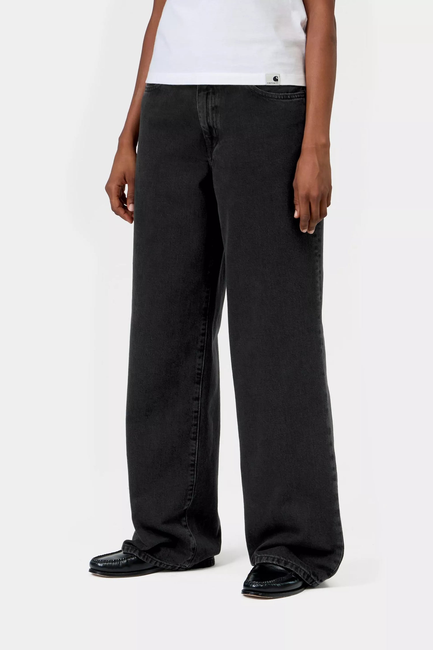 W' LAVINE PANT BLACK HEAVY STONE WASH
