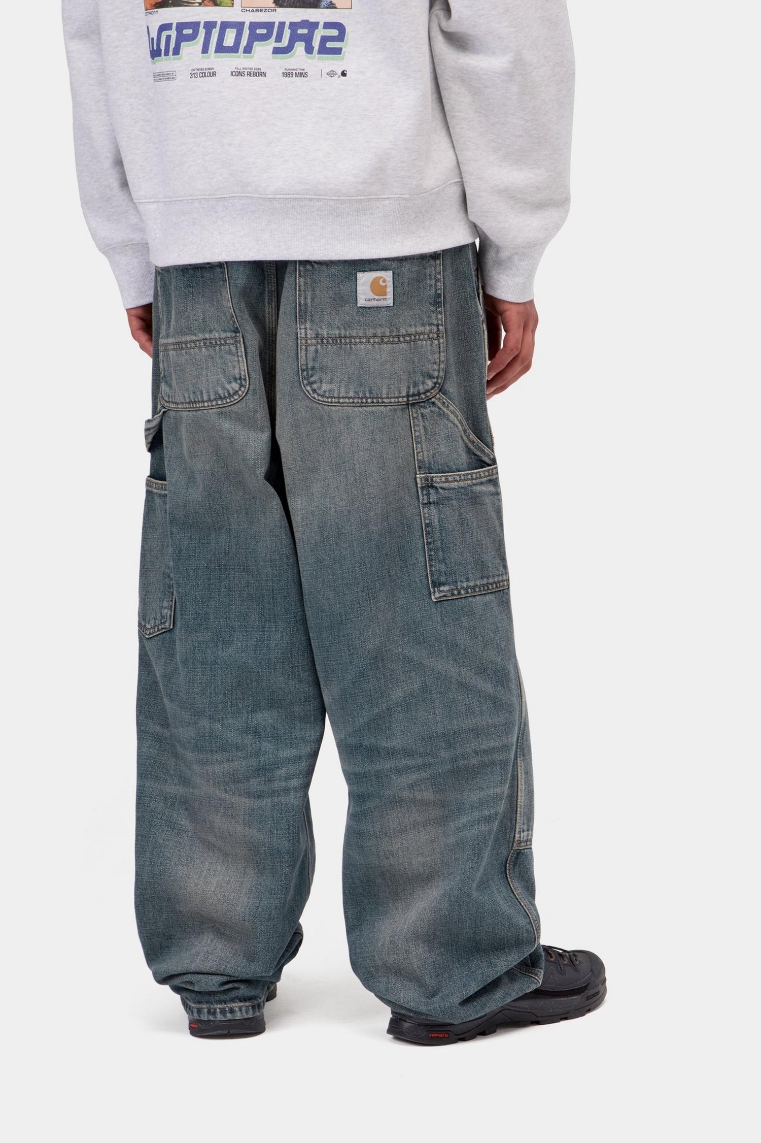 OAKLAND PANT BLUE WORN USED WASH