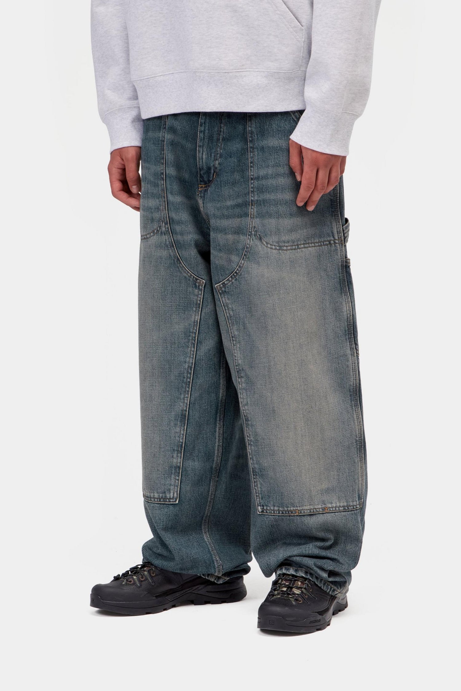OAKLAND PANT BLUE WORN USED WASH
