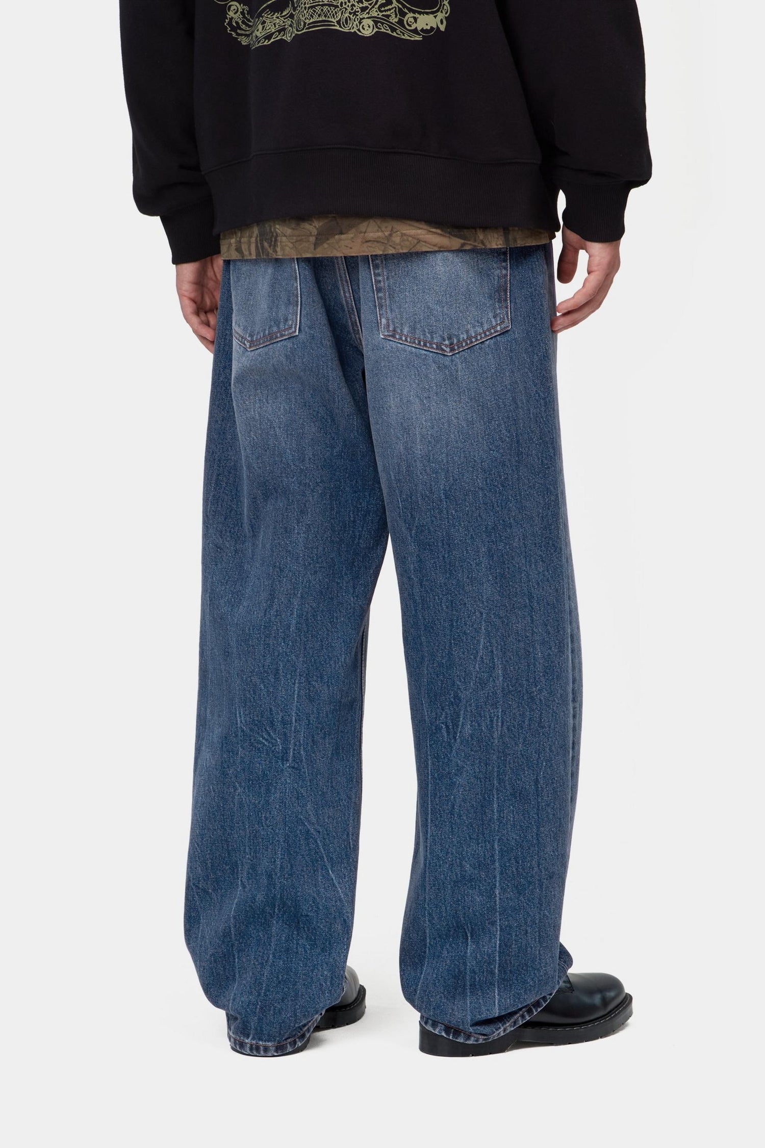 PAYSON PANT BLUE MARBLE USED WASH