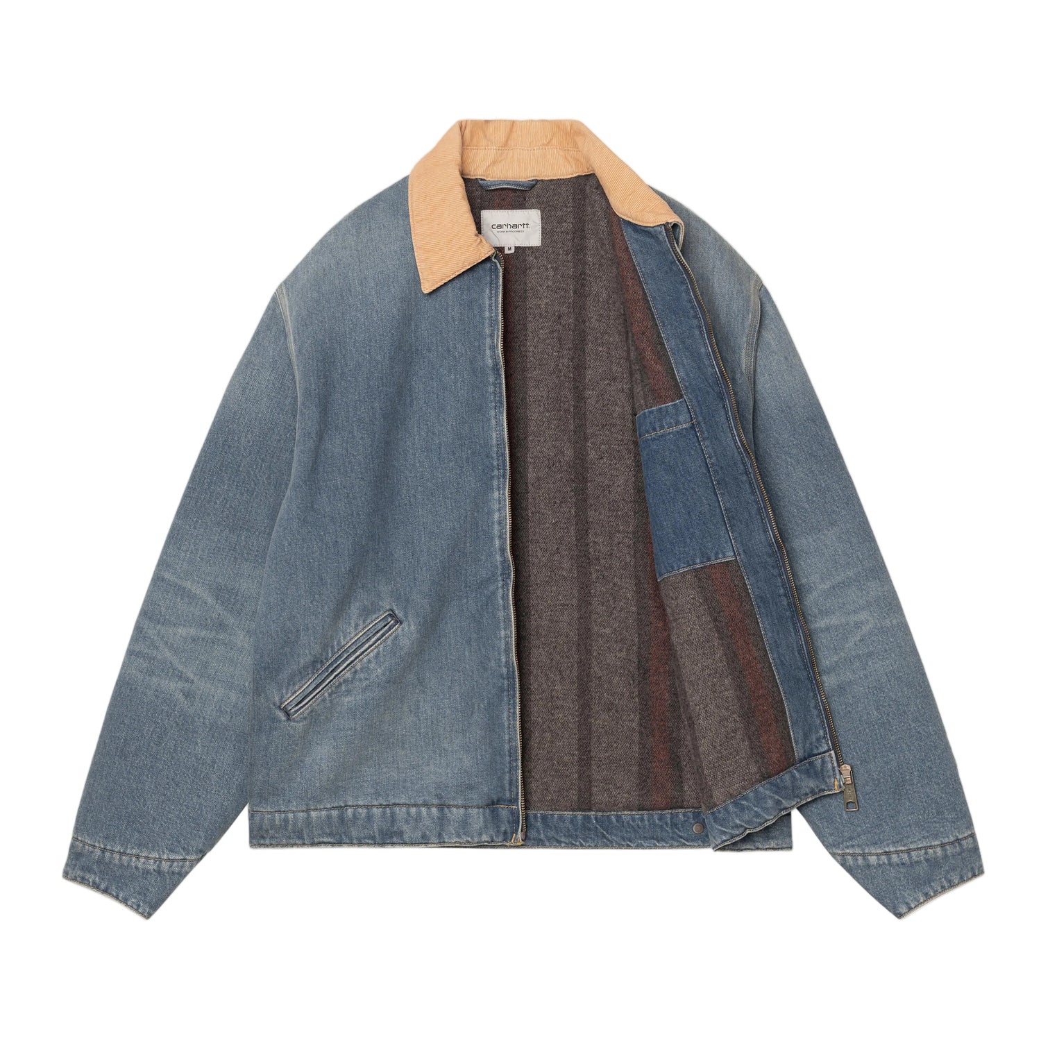 OG DETROIT JACKET BLUE / DUSTY H BROWN OLD USED WASH