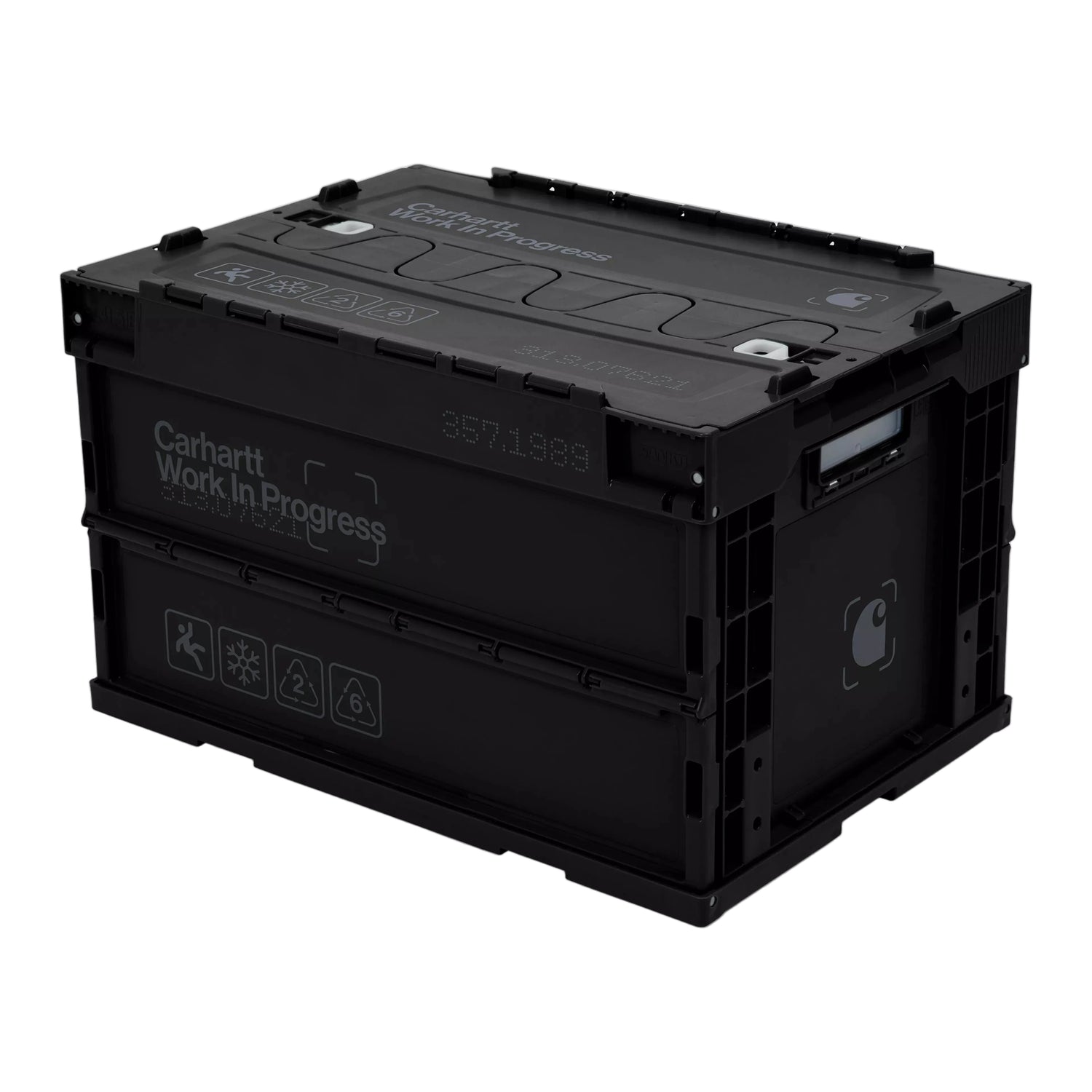 BOXED FOLDABLE CONTAINER BLACK / GREY