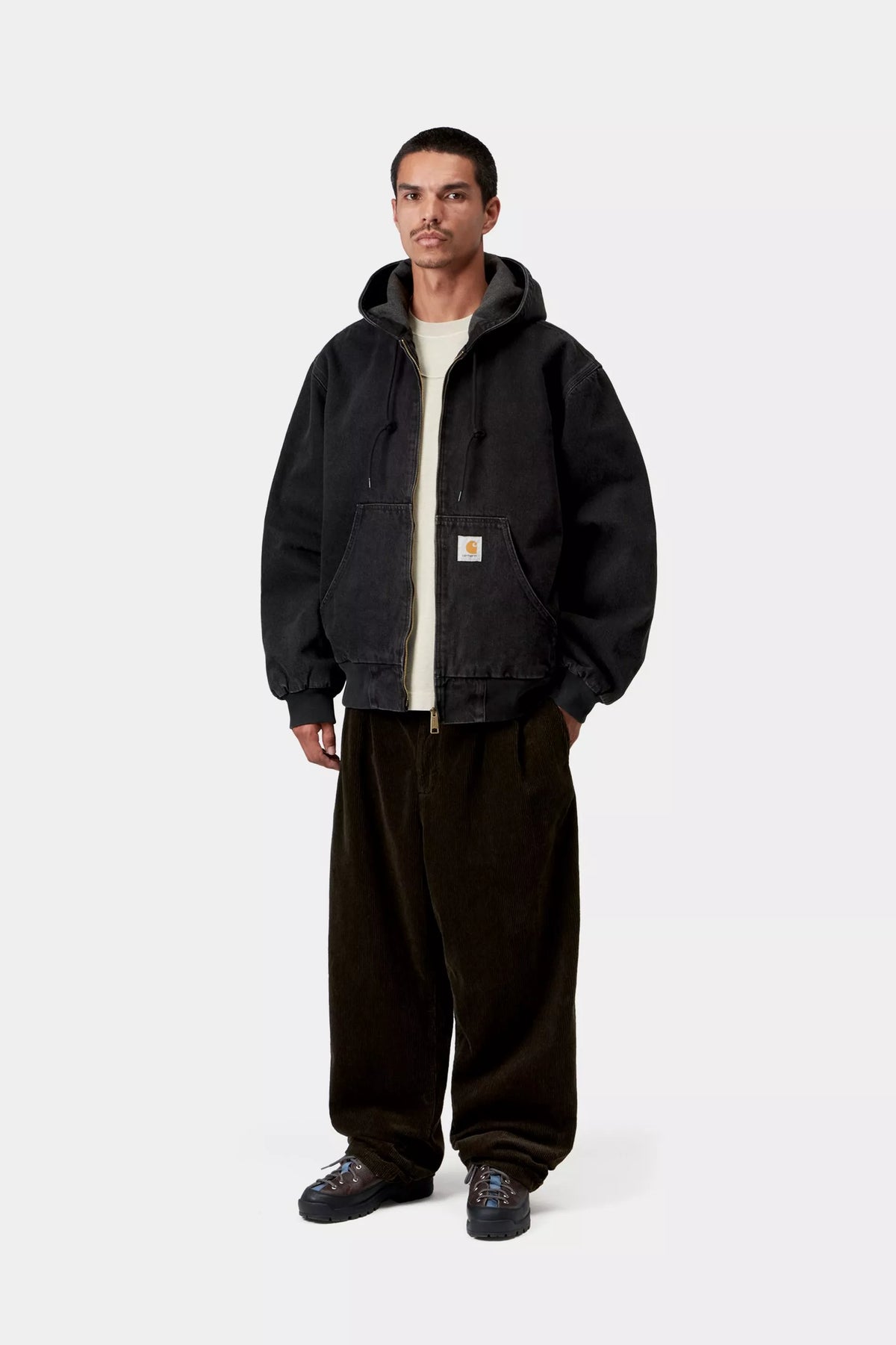 OG ACTIVE JACKET BLACK STONE WASHED