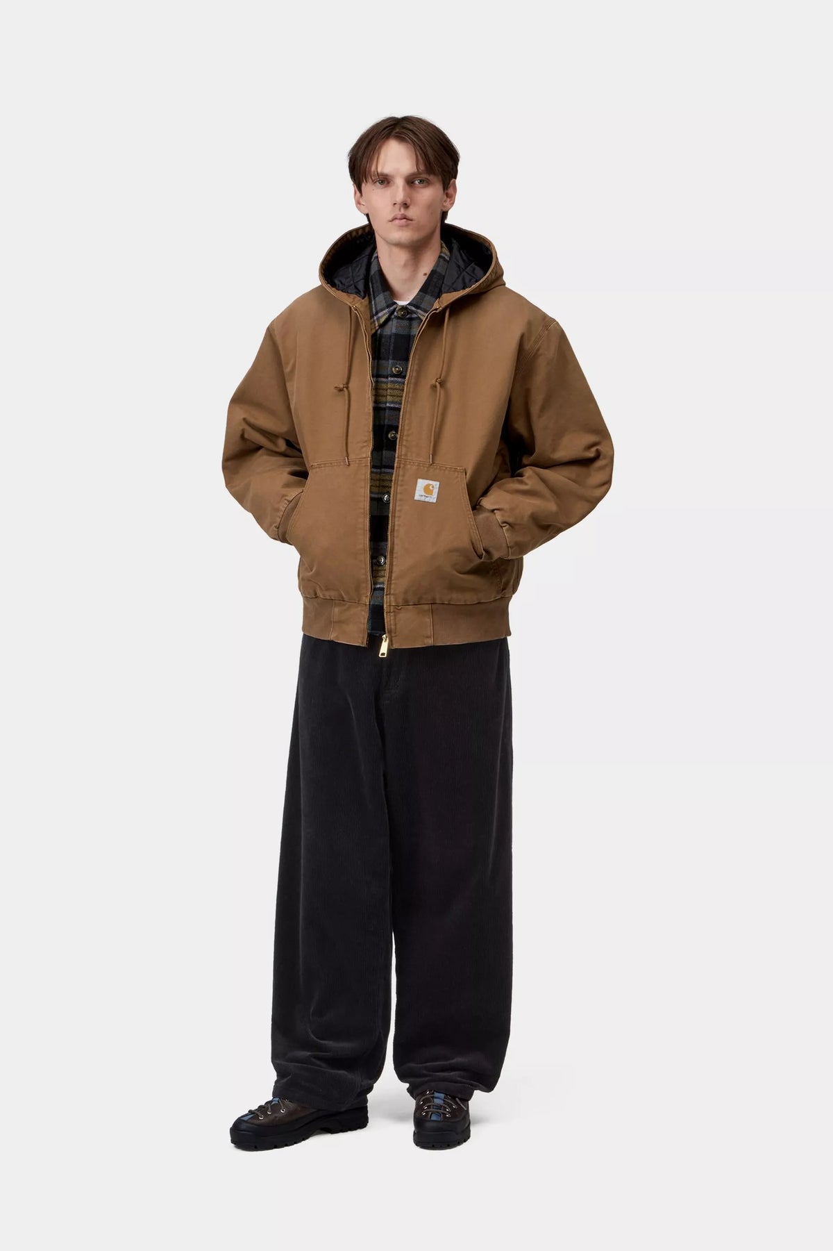 OG ACTIVE JACKET WIP H BROWN STONE CANVAS