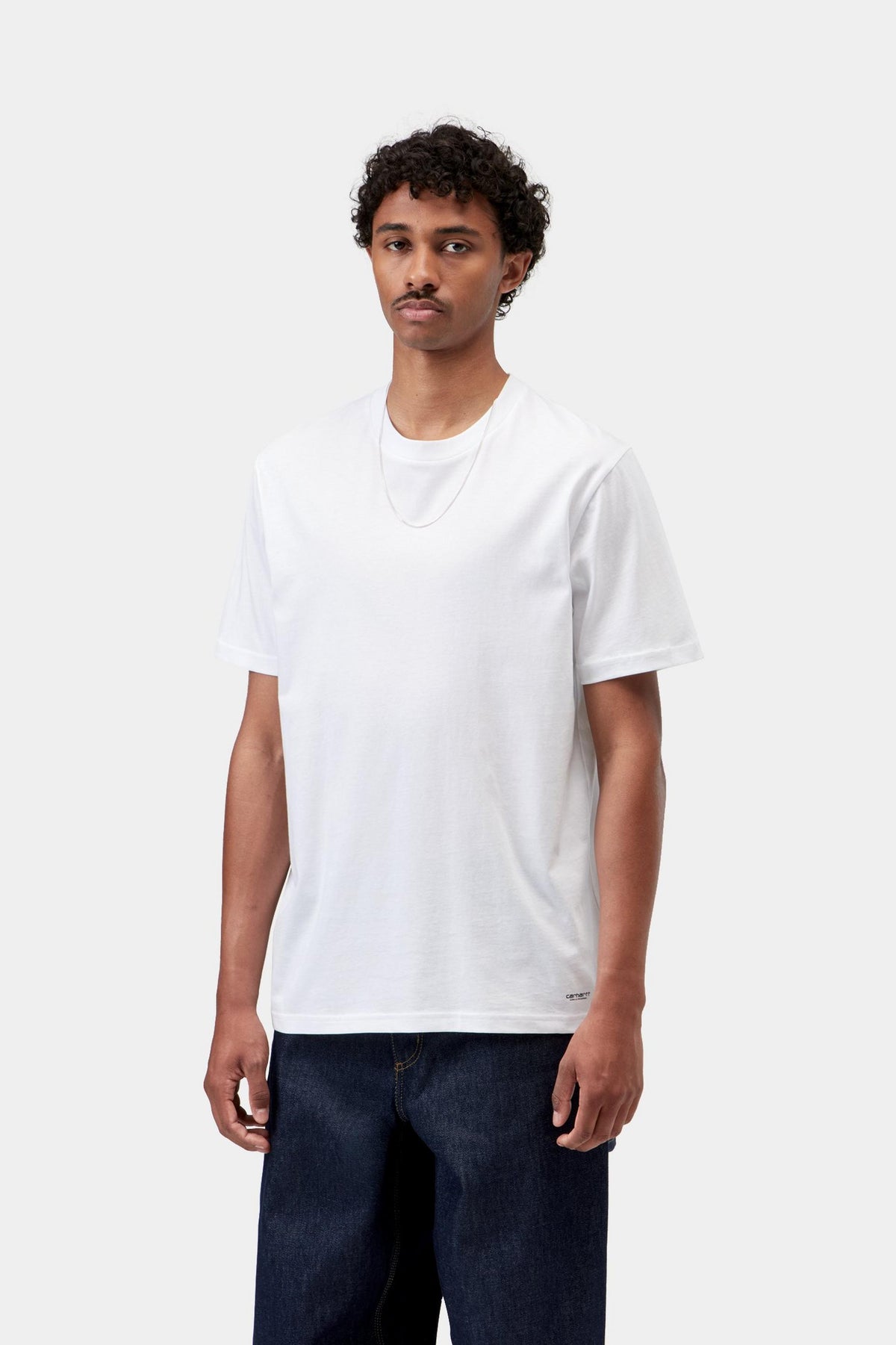 STANDARD CREW NECK T-SHIRT WHITE + WHITE