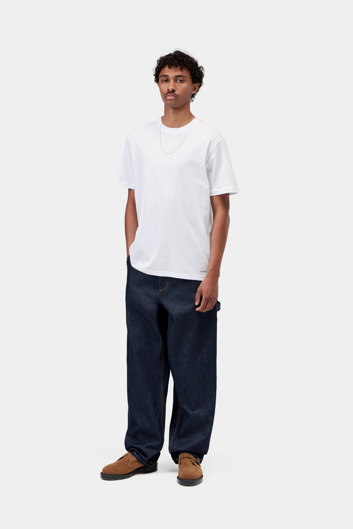 STANDARD CREW NECK T-SHIRT WHITE + WHITE