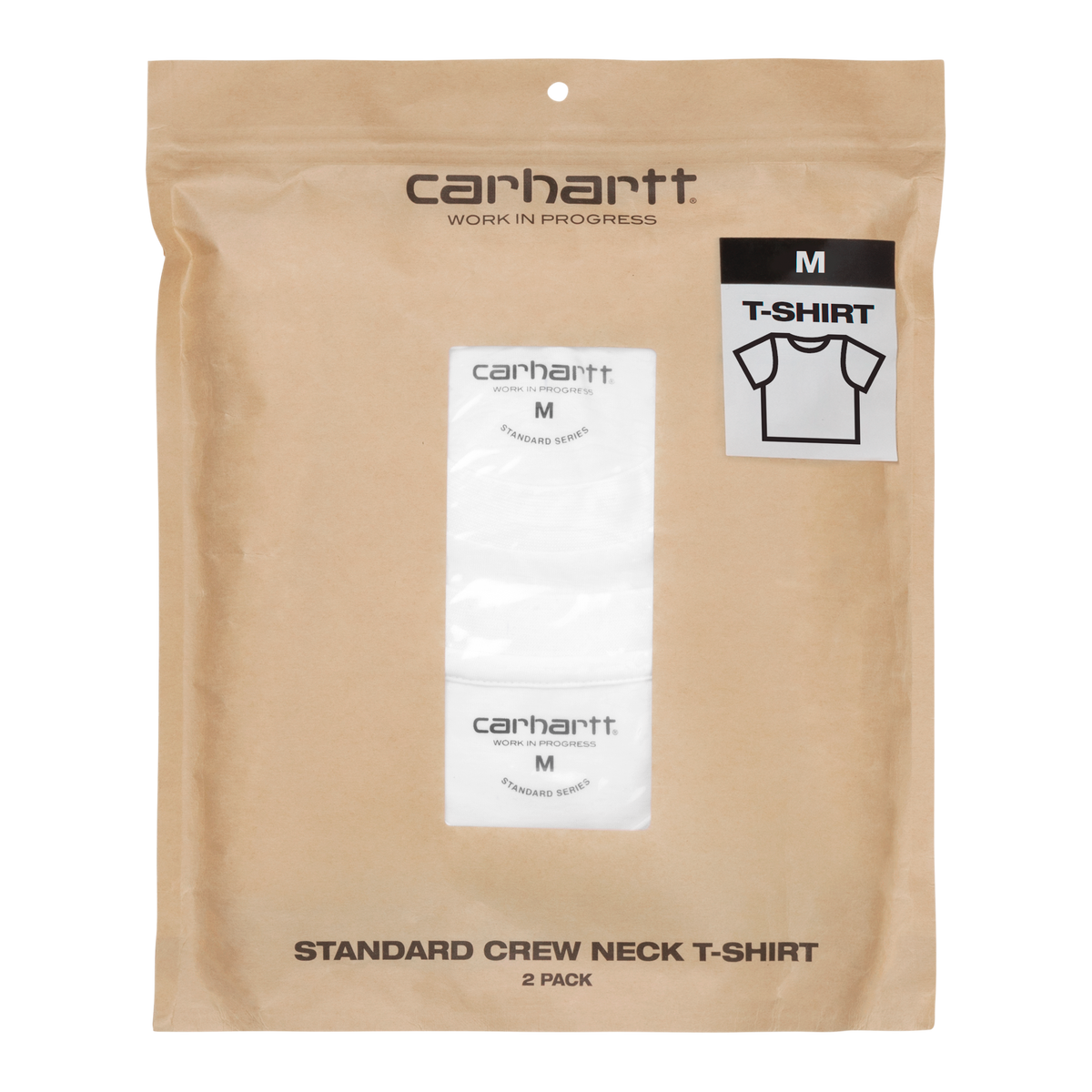 STANDARD CREW NECK T-SHIRT WHITE + WHITE