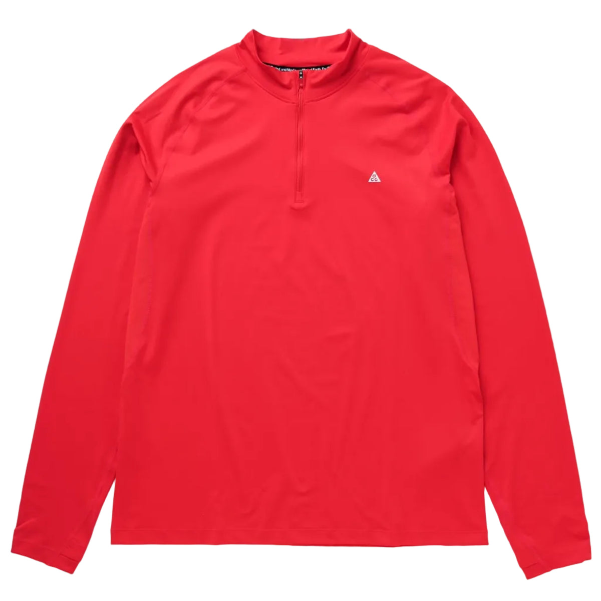ACG WILDSEE LIGHT 1/4 ZIP TEE CRIMSON / SUMMIT WHITE