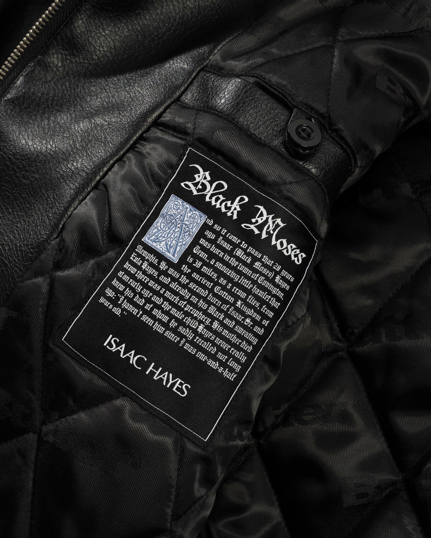ISAAC HAYES BOMBER JACKET BLACK