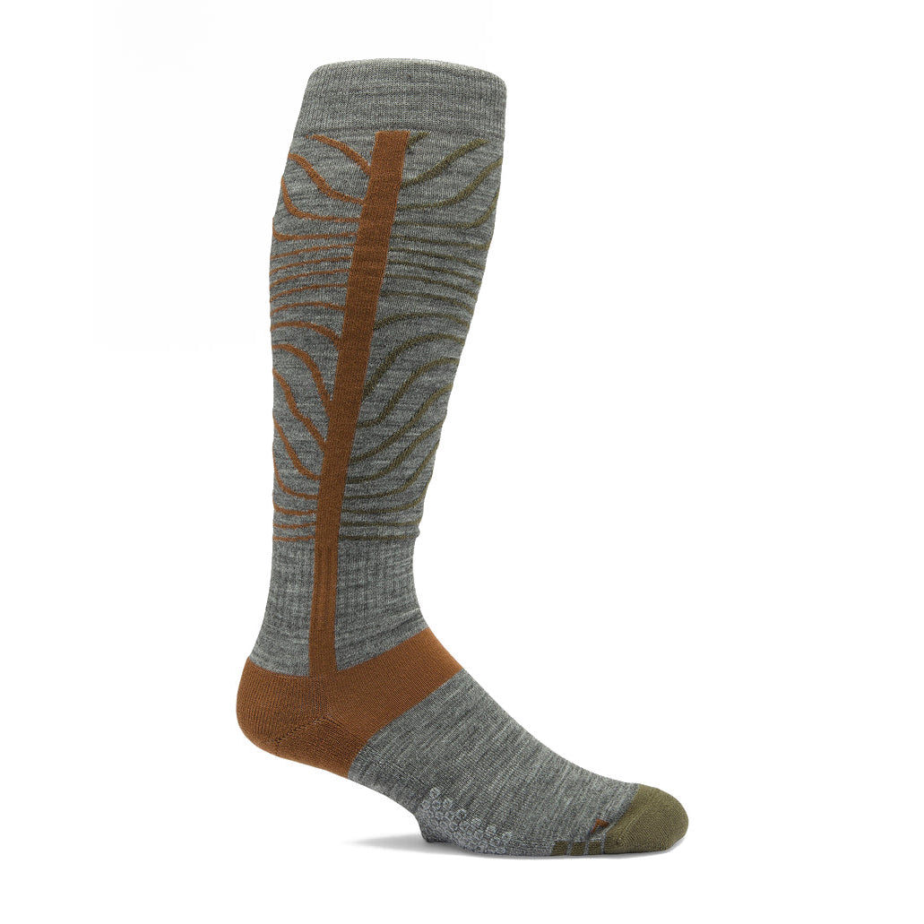 HEAVY OVER-THE-CALF SOCK HEATHER GREY