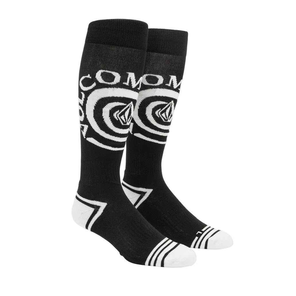 SPIRAL OVER-THE-CALF SOCK BLACK