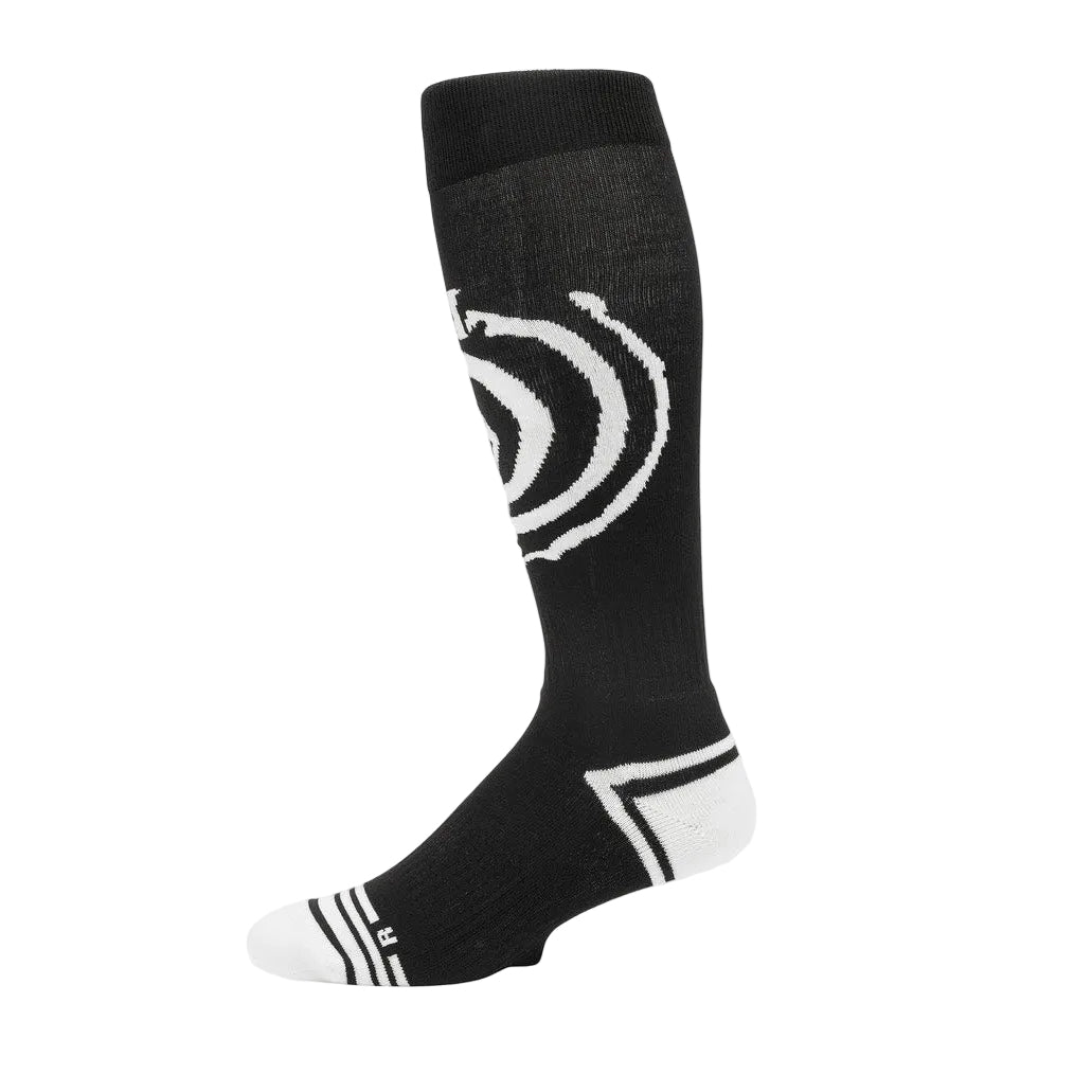 SPIRAL OVER-THE-CALF SOCK BLACK