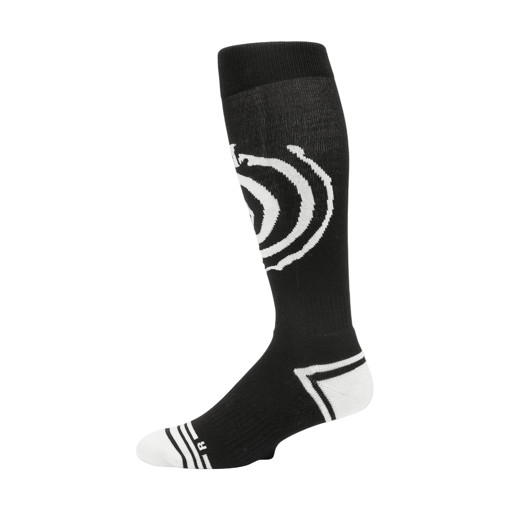 SPIRAL OVER-THE-CALF SOCK BLACK
