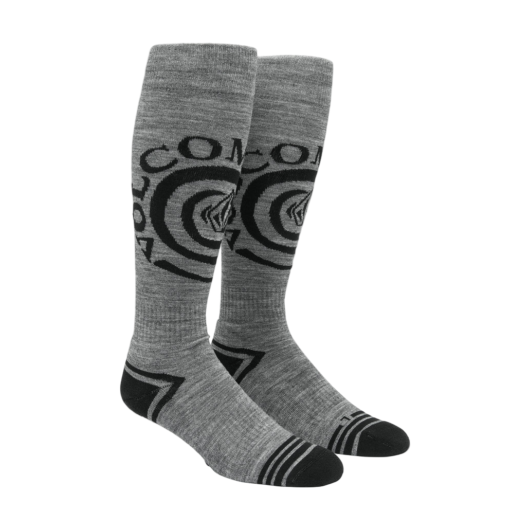 SPIRAL OVER-THE-CALF SOCK HEATHER GREY