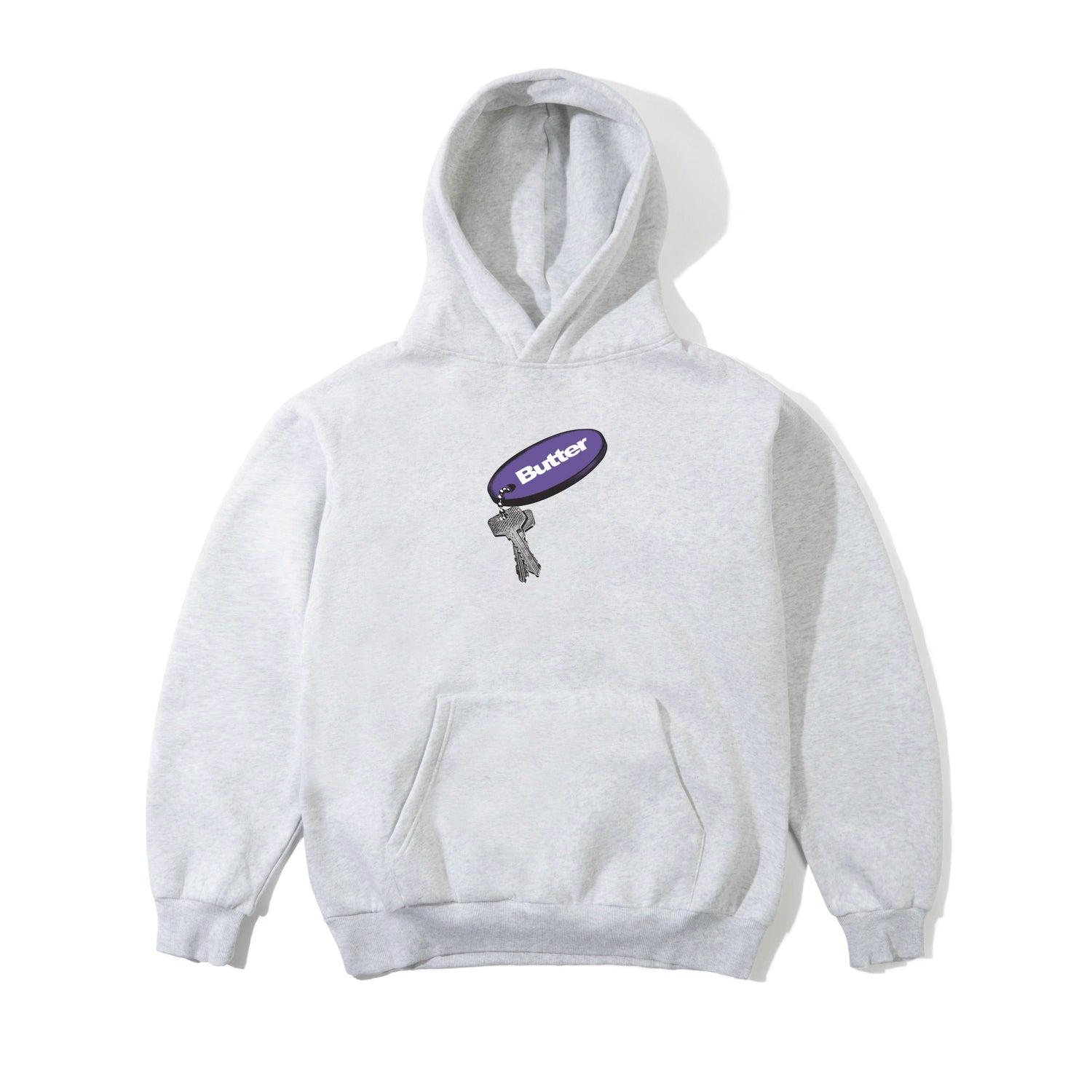 KEY CHAIN PULLOVER HOOD ASH