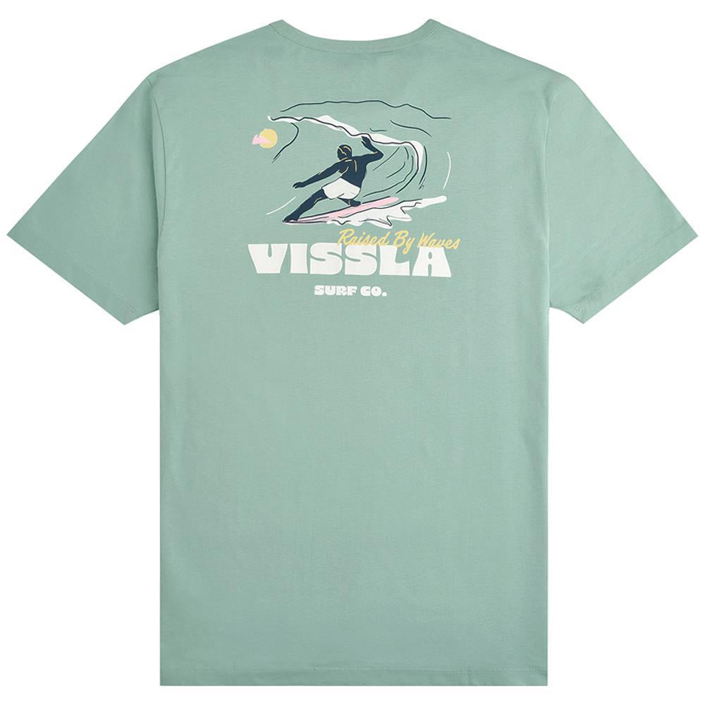 SUNSET WAVE TEE SS JADE