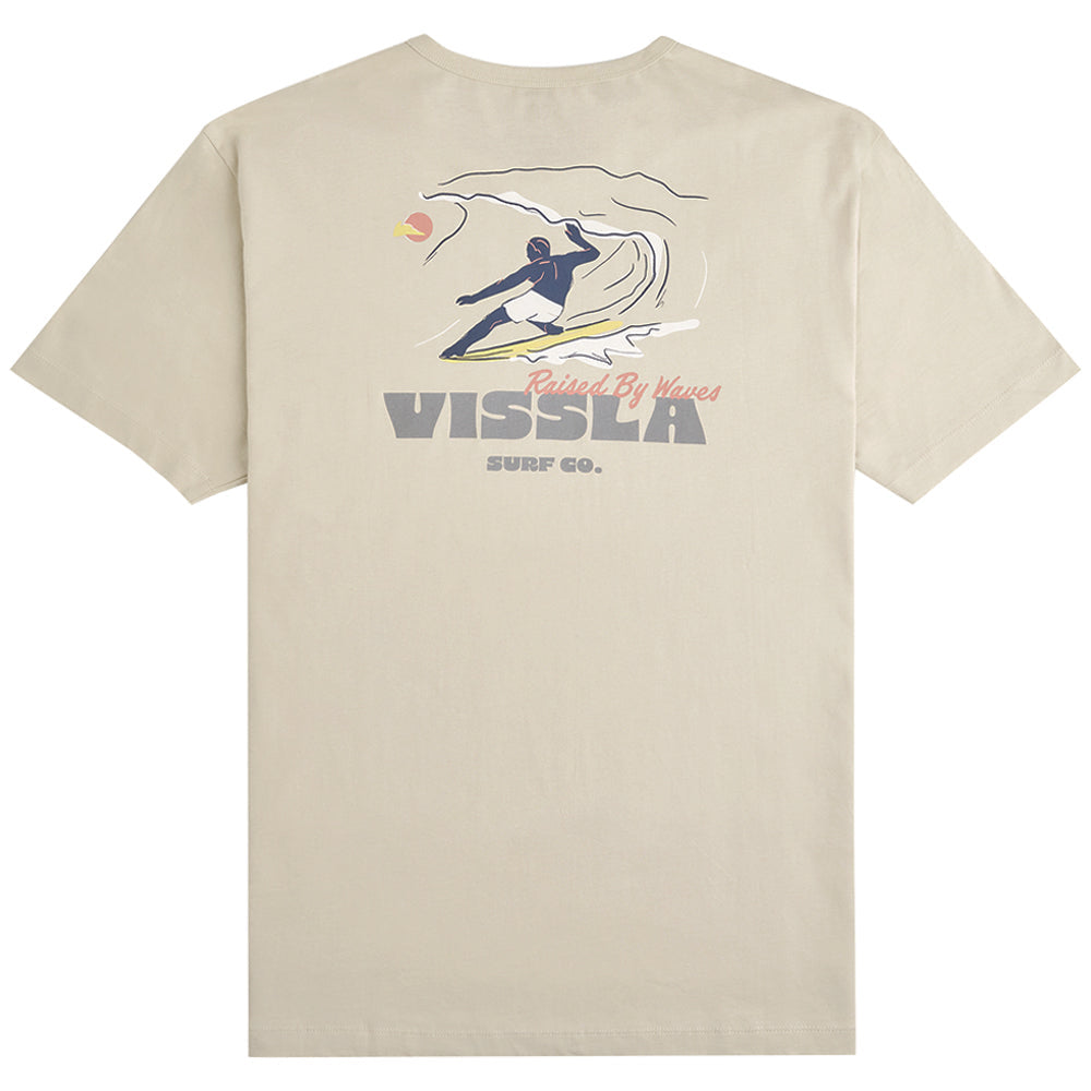 SUNSET WAVE TEE SS BONE
