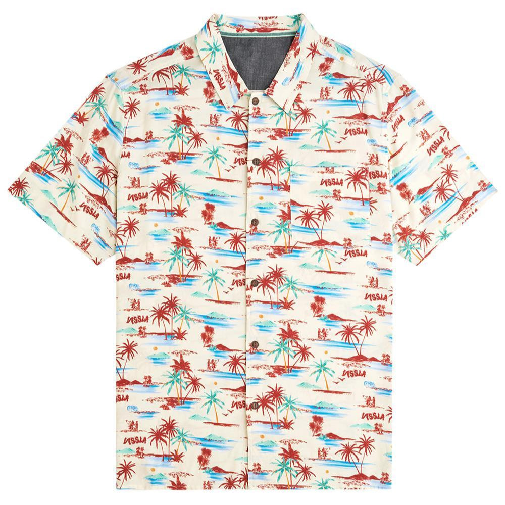 ISLAND WOVEN SS SHIRT NATURAL