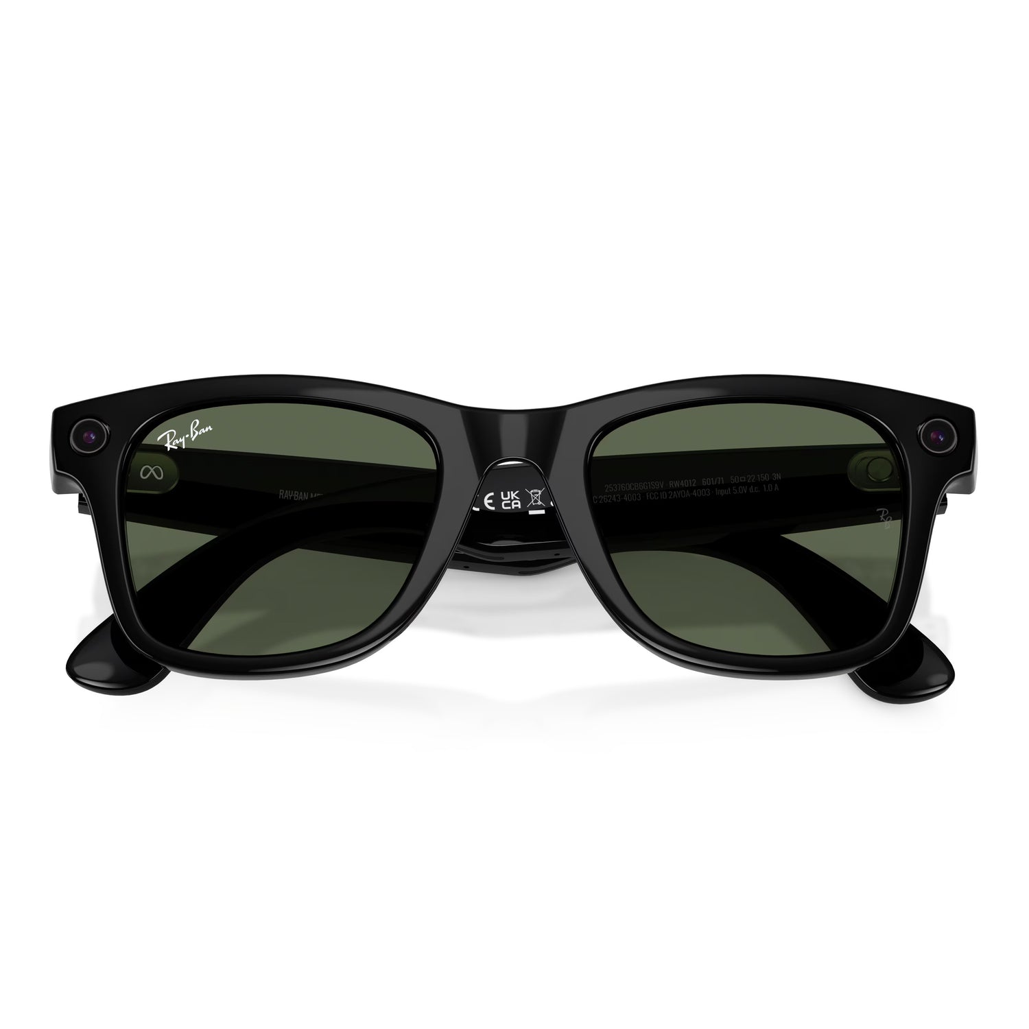 META WAYFARER - GEN 2 SHINY BLACK / G-15 GREEN