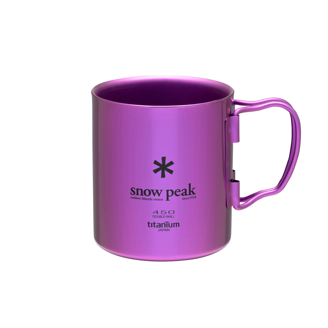 TITANIUM DOUBLE WALL CUP 450 PURPLE