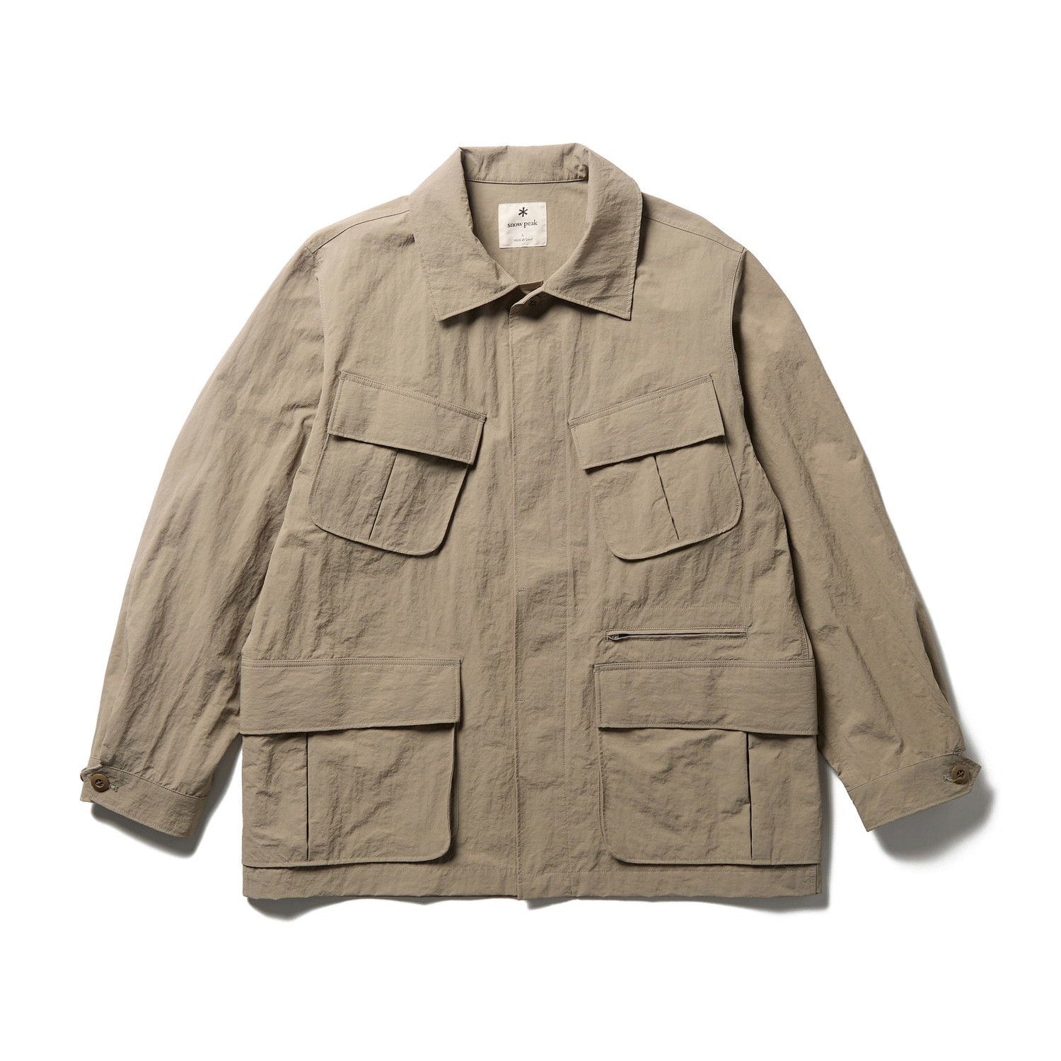 NYLON WASHER JACKET GREIGE