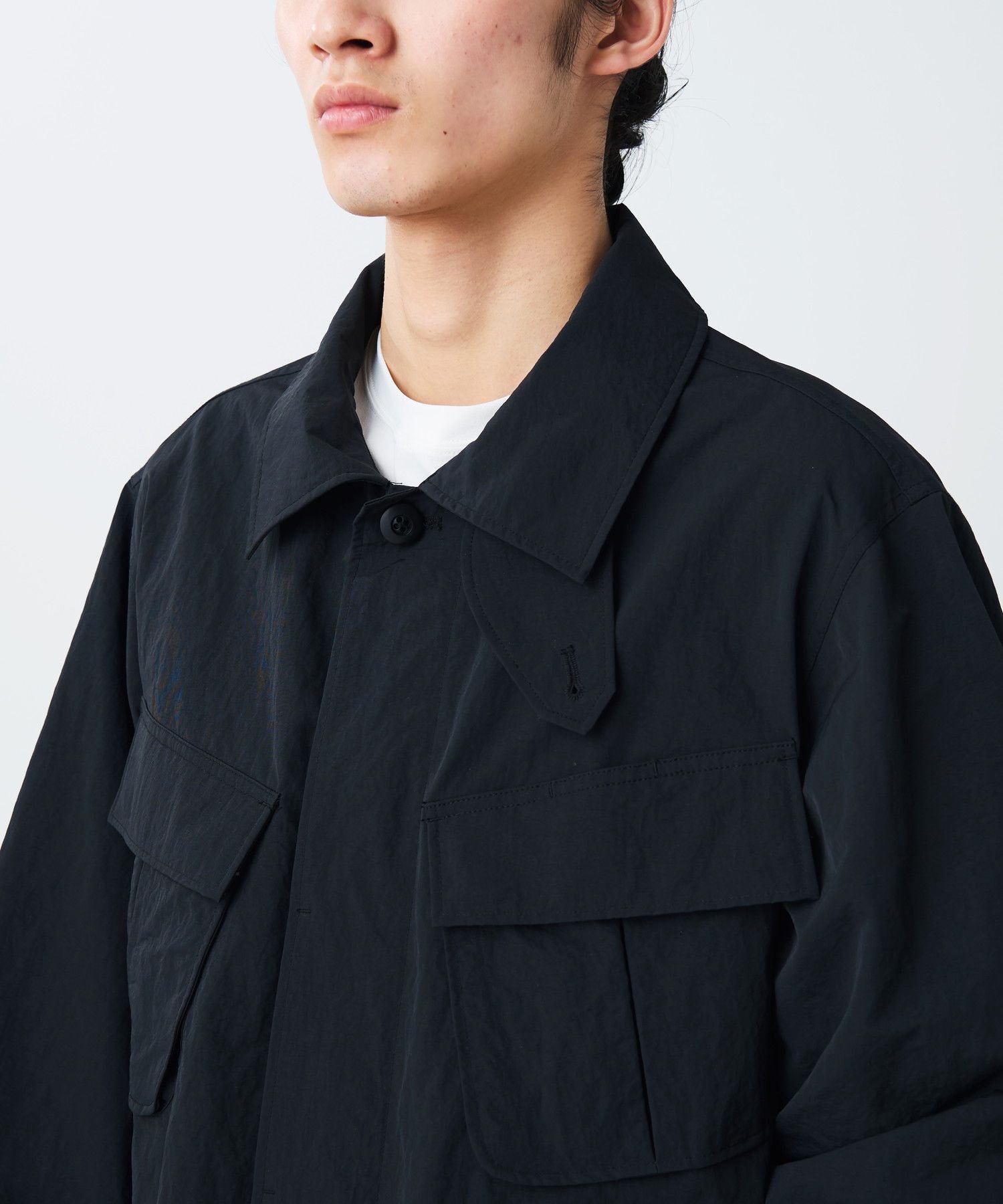 NYLON WASHER JACKET BLACK