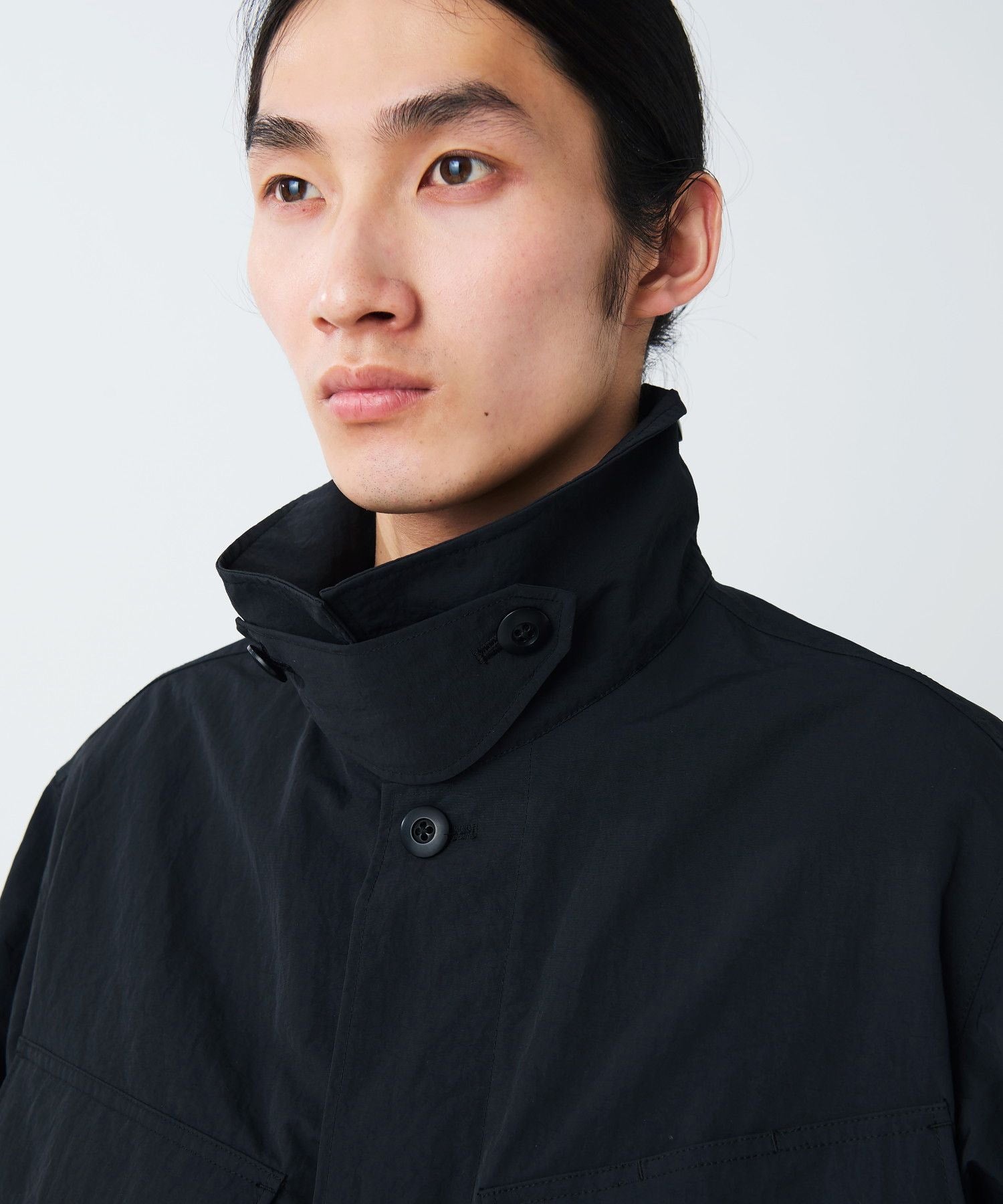 NYLON WASHER JACKET BLACK