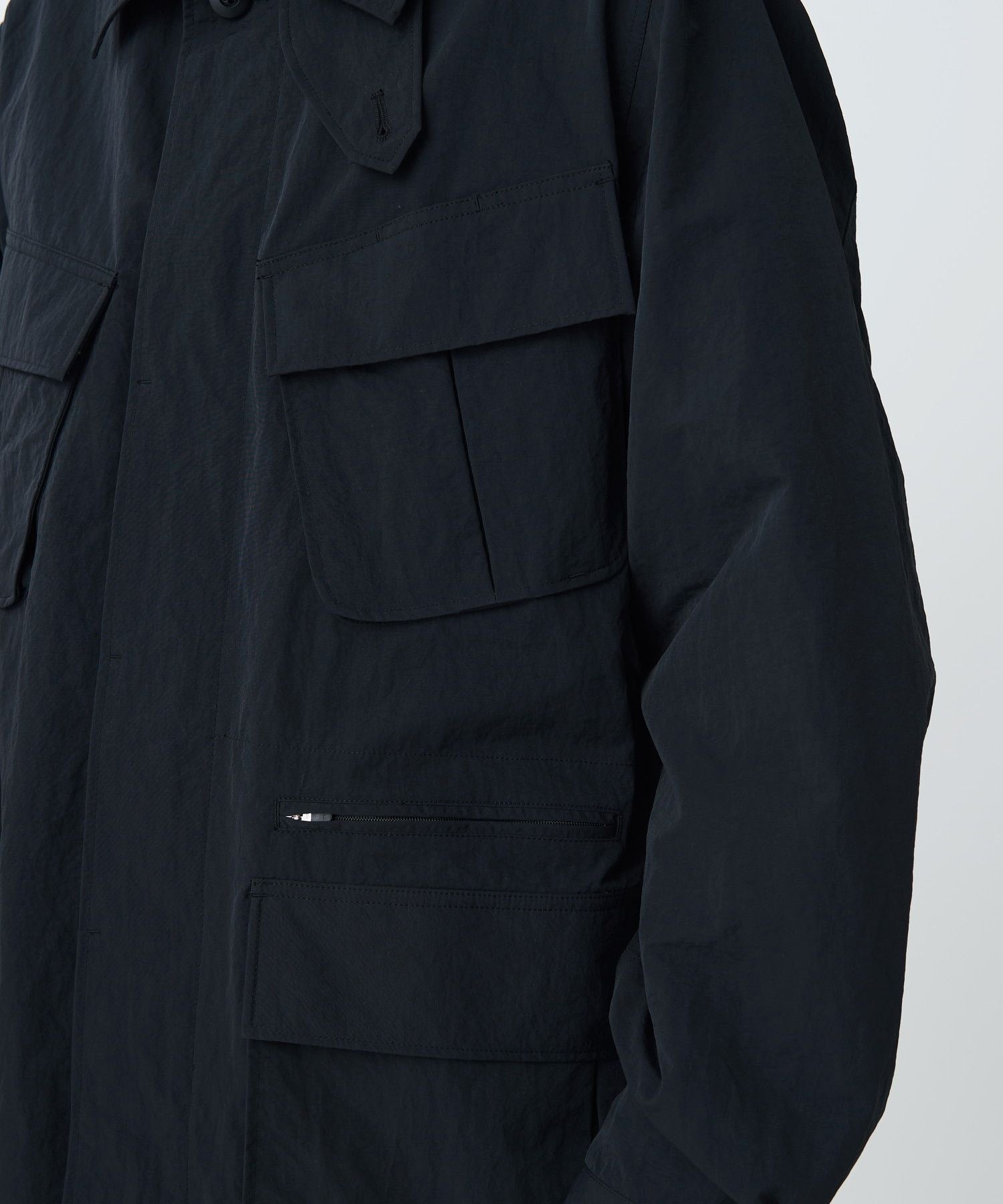 NYLON WASHER JACKET BLACK
