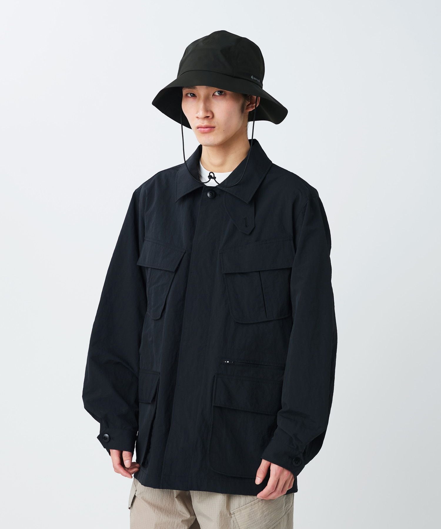 NYLON WASHER JACKET BLACK