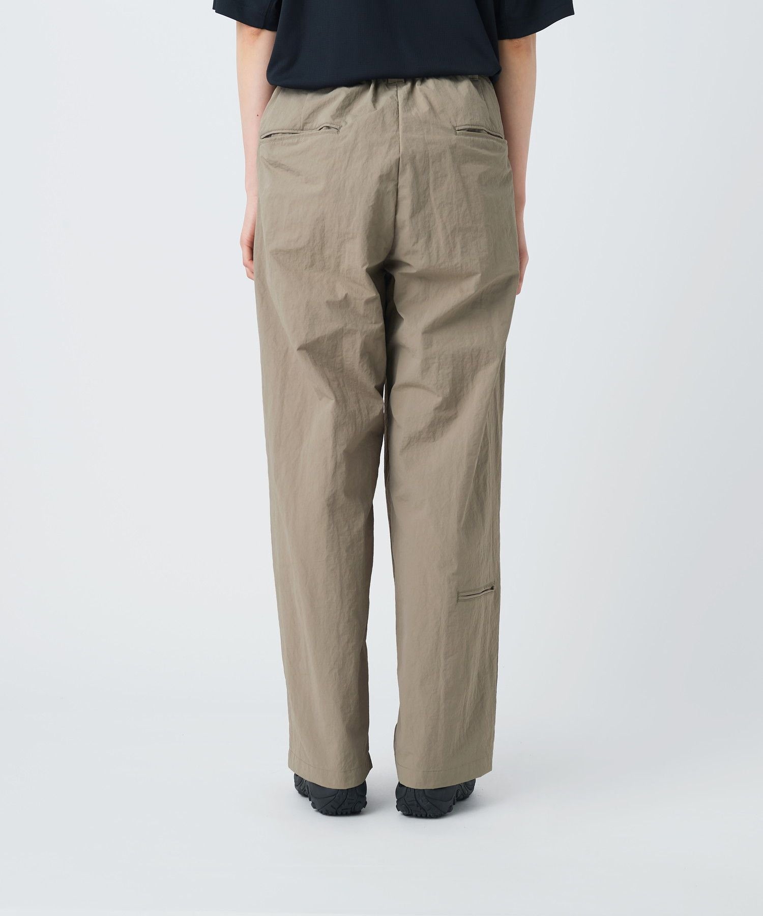 NYLON WASHER TROUSERS GREIGE