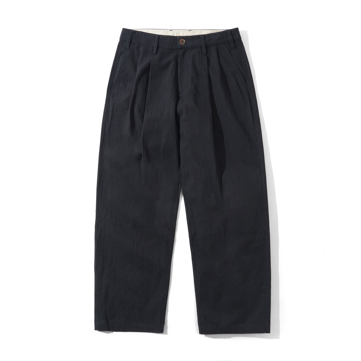 PLEATED TROUSERS BLACK