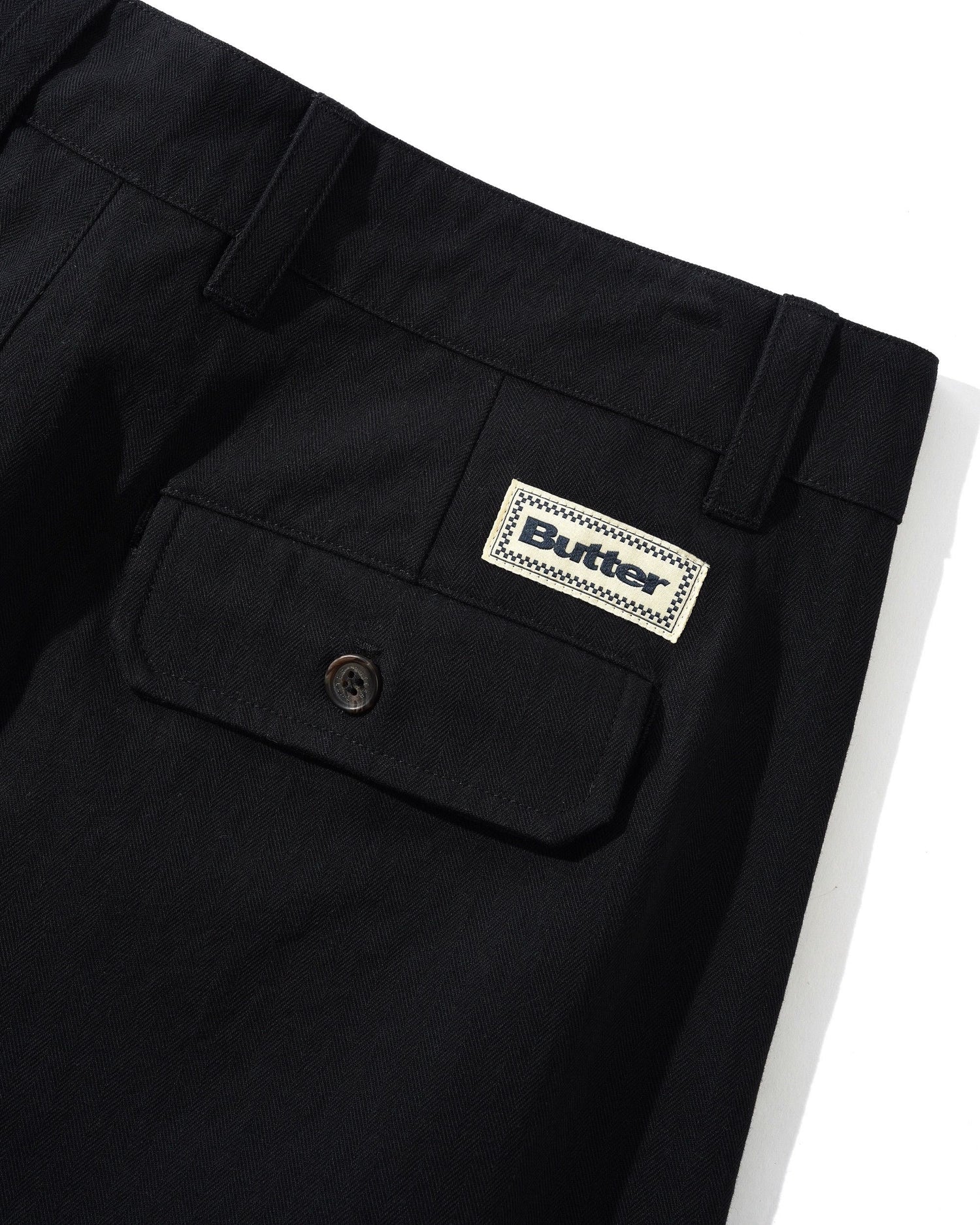 PLEATED TROUSERS BLACK