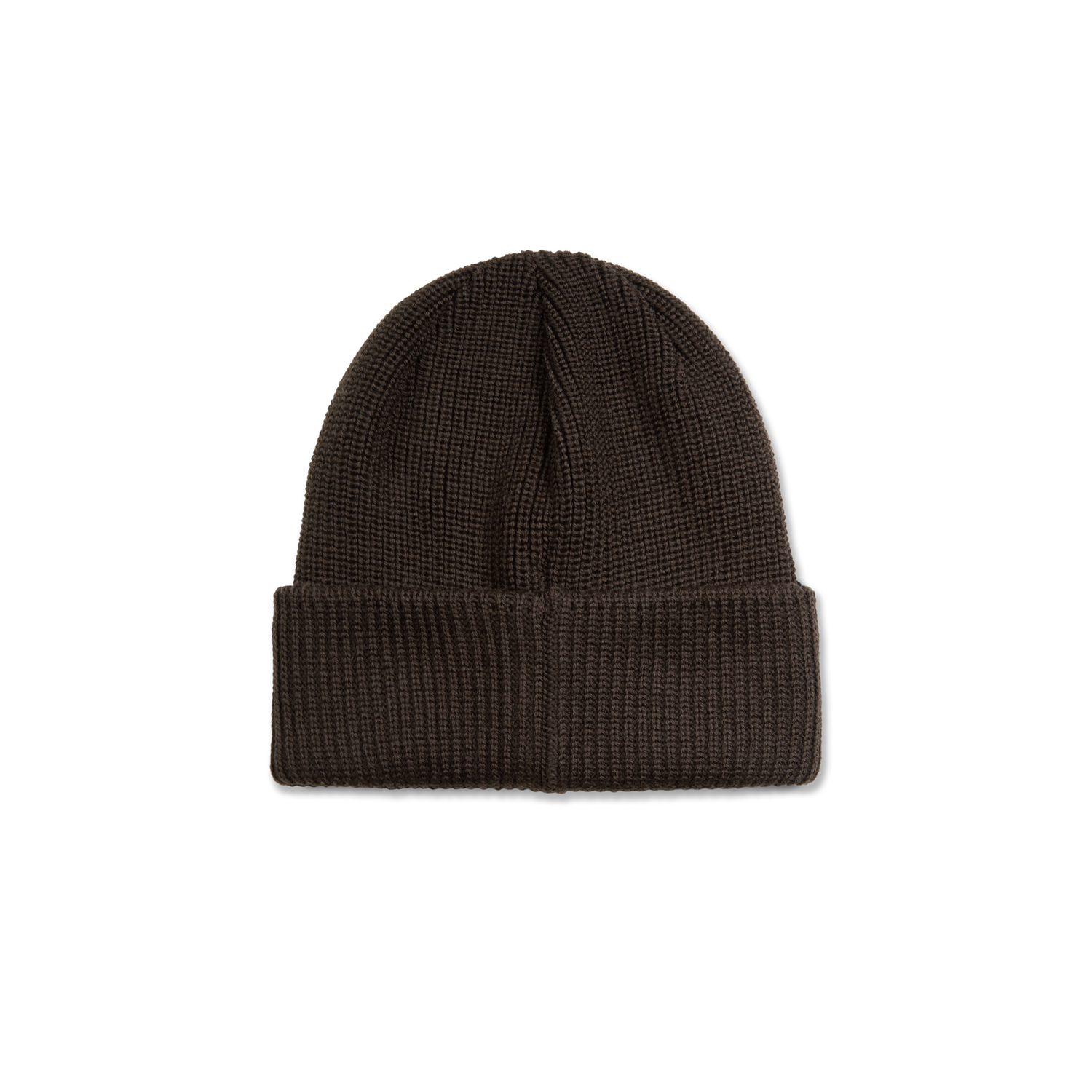 DOUBLE FOLD MERINO BEANIE BROWN