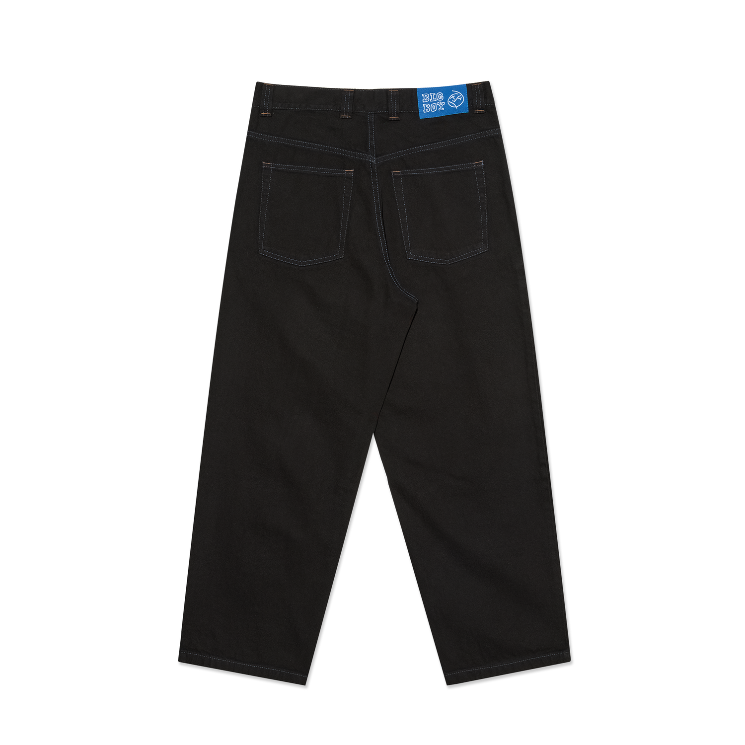 BIG BOY PANTS BLACK / BLUE STITCHING