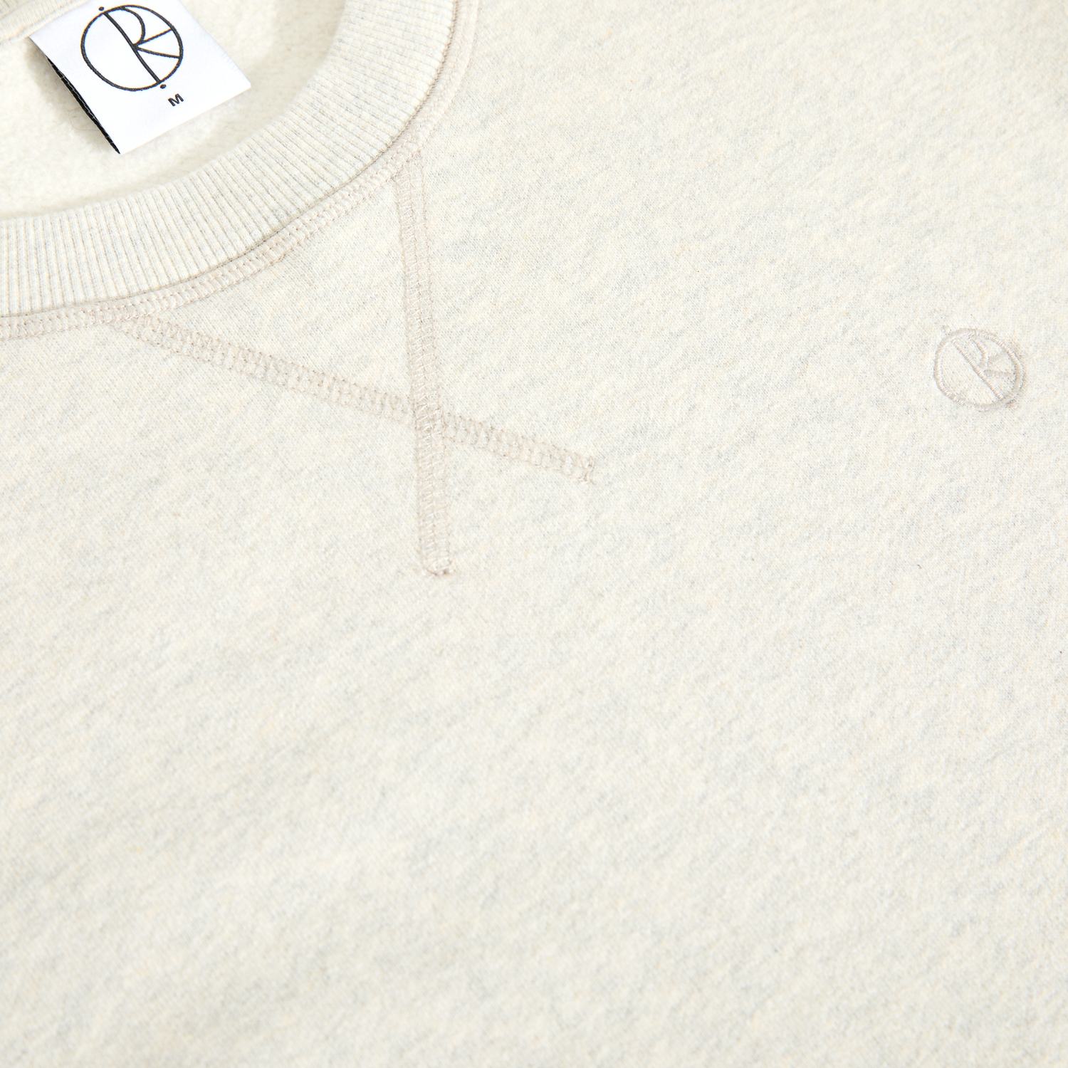 FRANKIE CREWNECK IVORY GREY MELANGE