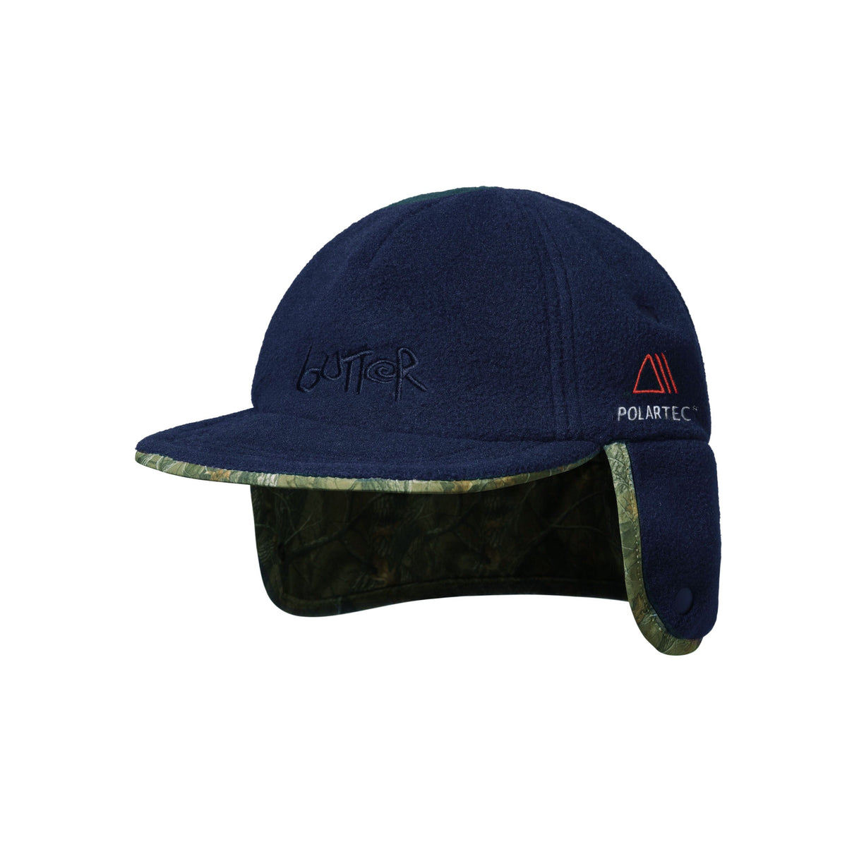 POLARTEC REVERSIBLE TRAPPER CAP FOREST CAMO / NAVY