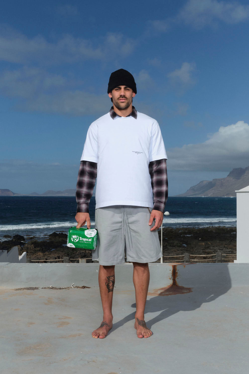 CANVAS SHORTS SILVER BLUE